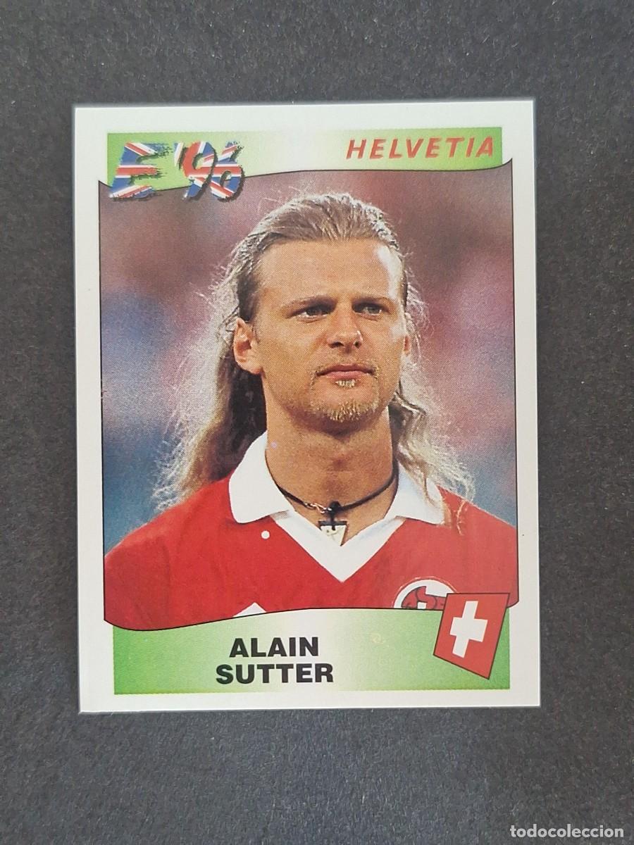 Cartes &agrave; collectionner de Football: L3 ALAIN SUTTER SELECCION SUIZA 67 EUROCOPA 1996 EURO 96 PANINI NUNCA PEGADO SIN PEGAR