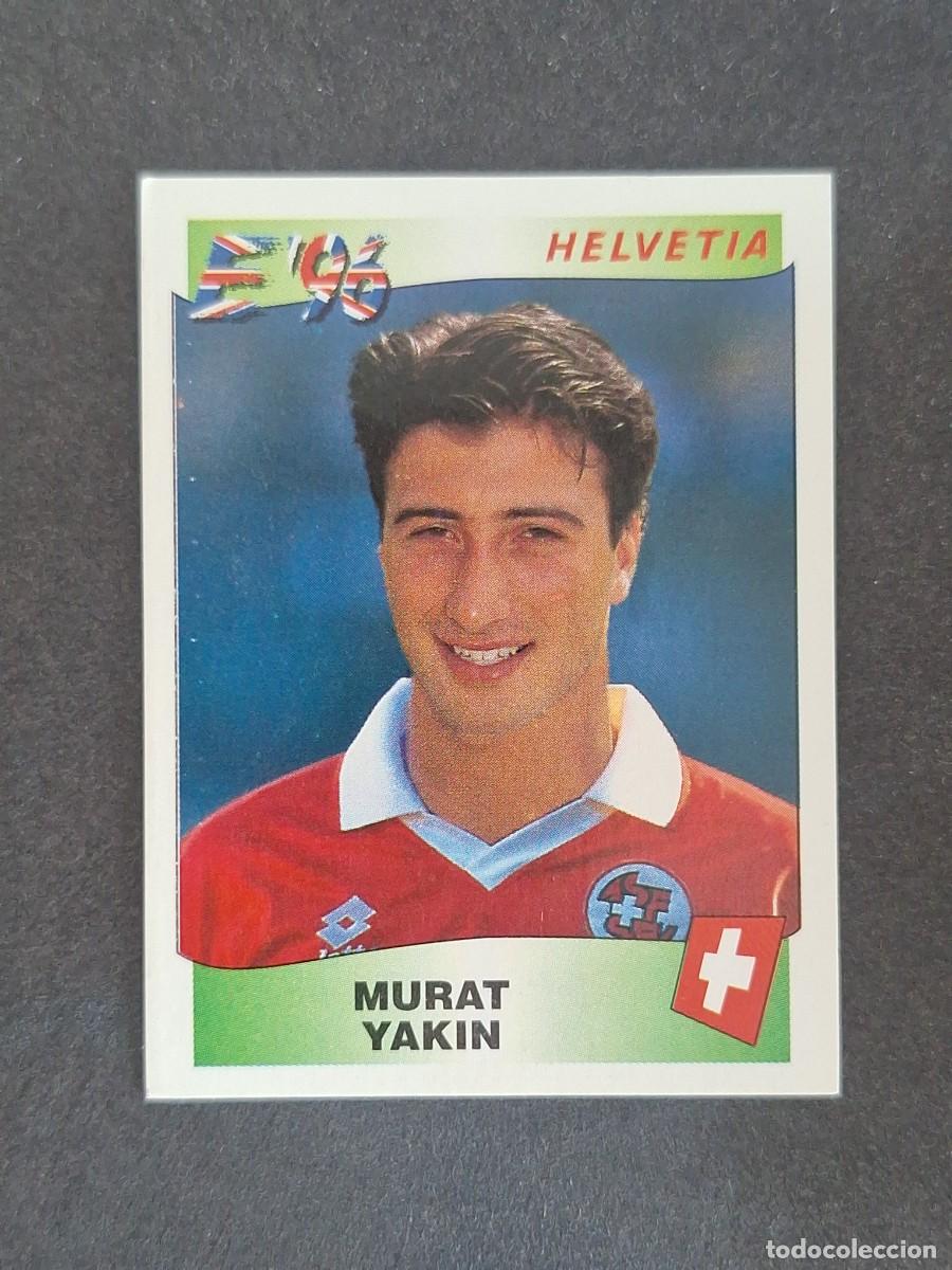 Cartes &agrave; collectionner de Football: L3 MURAT YAKIN SELECCION SUIZA 69 EUROCOPA 1996 EURO 96 PANINI NUNCA PEGADO SIN PEGAR