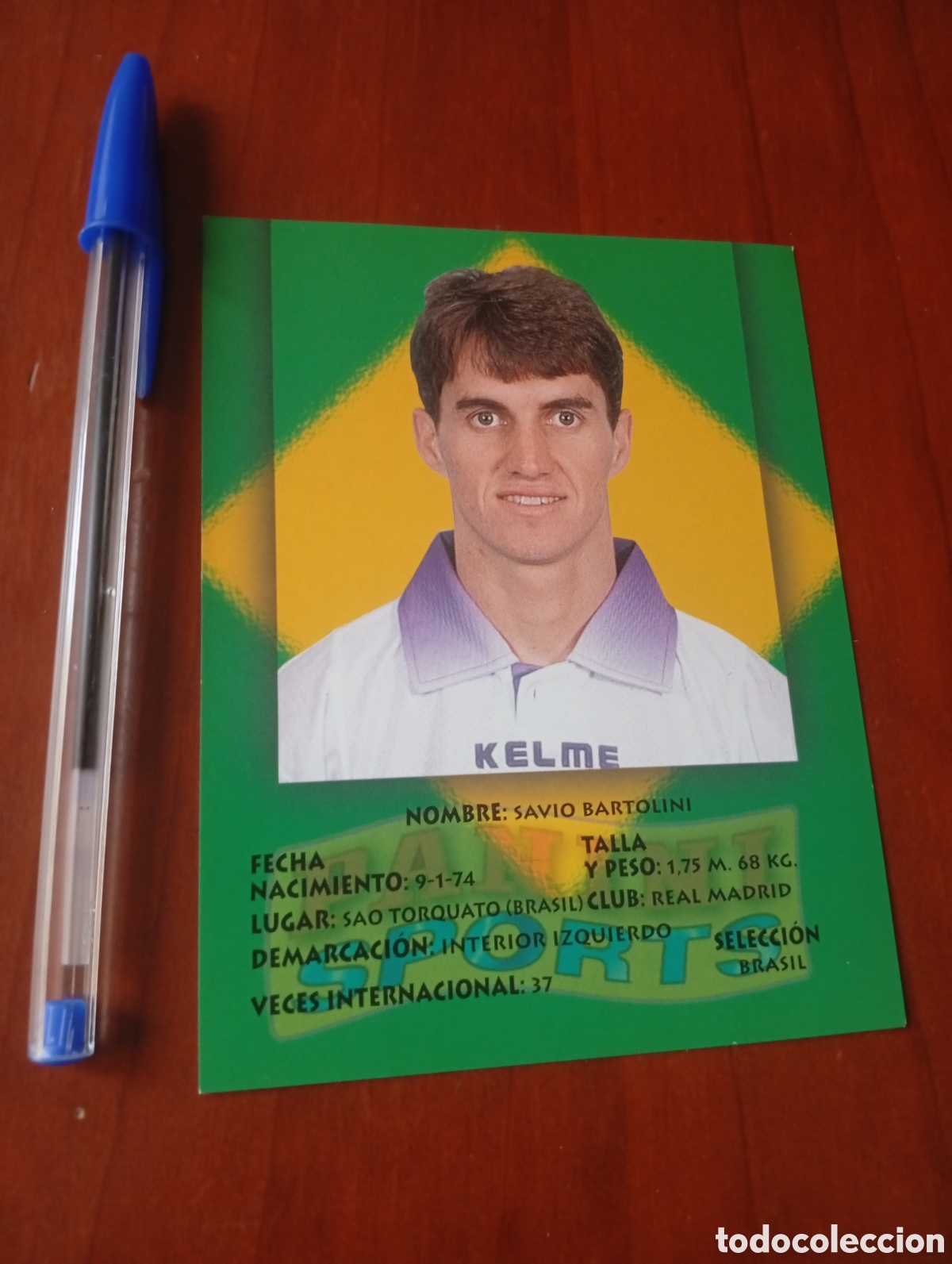 Cartes &agrave; collectionner de Football: CROMO TARJETA FUTBOL PANINI SPORTS 1997 REAL MADRID PHOTOCARD BARTOLINI