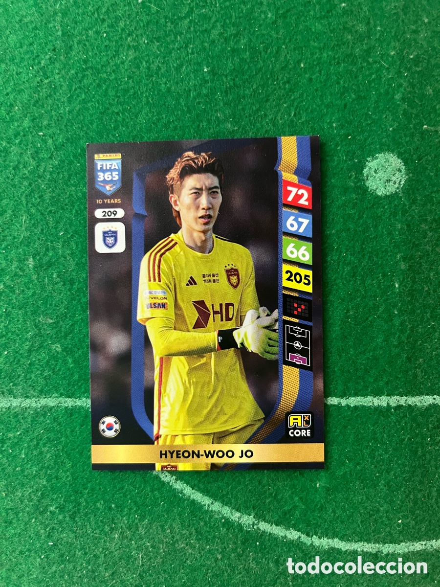 Cartes &agrave; collectionner de Football: 209 HYEON WOO JO ULSAN HD FC ADRENALYN FIFA 365 2024 2025 PANINI
