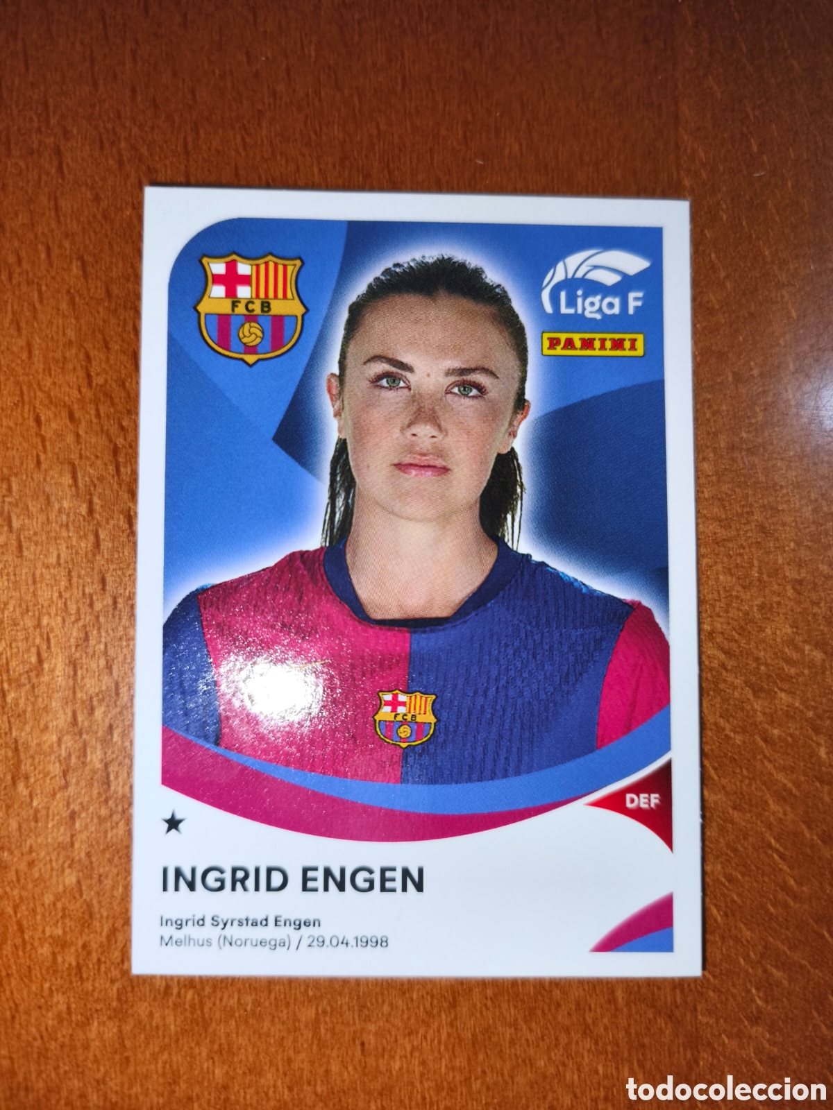 Cartes &agrave; collectionner de Football: Ingrid Engen n&deg;48 liga femenina f 24/25 Barcelona