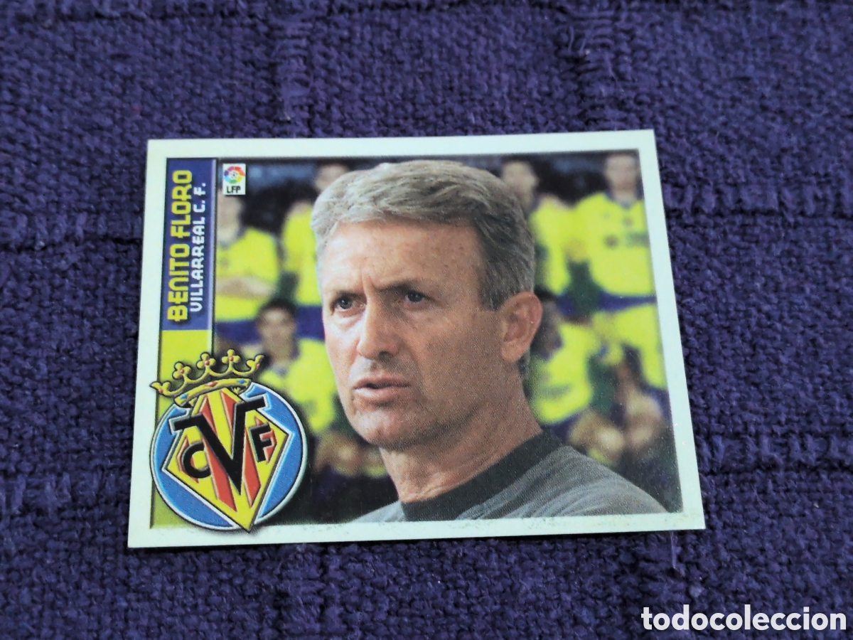 Cartes &agrave; collectionner de Football: BENITO FLORO VILLARREAL ENTRENADOR COLOCA LIGA ESTE 2002/03 02 03 NUNCA PEGADO SIN PEGAR