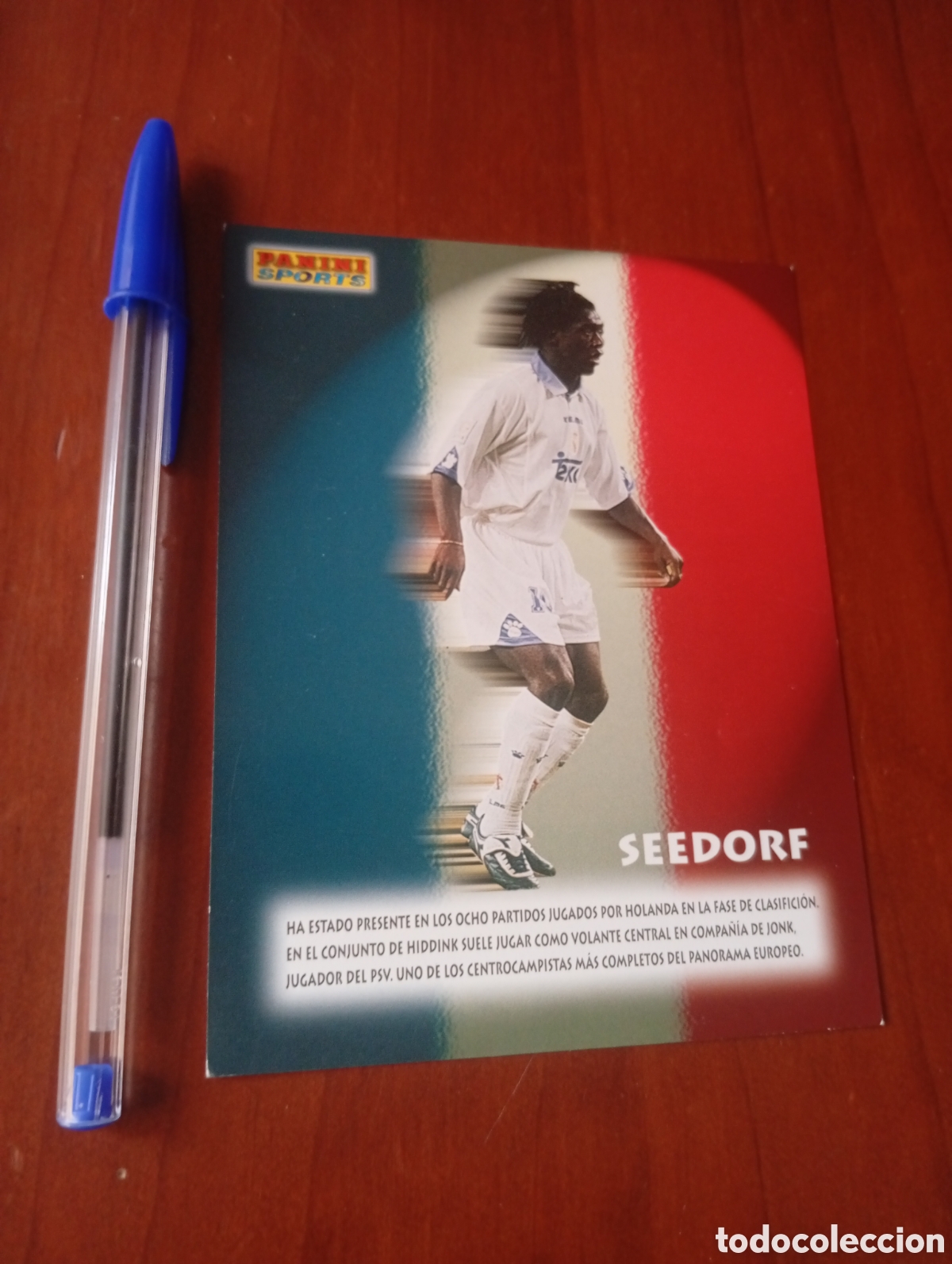 Cartes &agrave; collectionner de Football: CROMO TARJETA FUTBOL PANINI SPORTS 1997 REAL MADRID PHOTOCARD SEEDORF