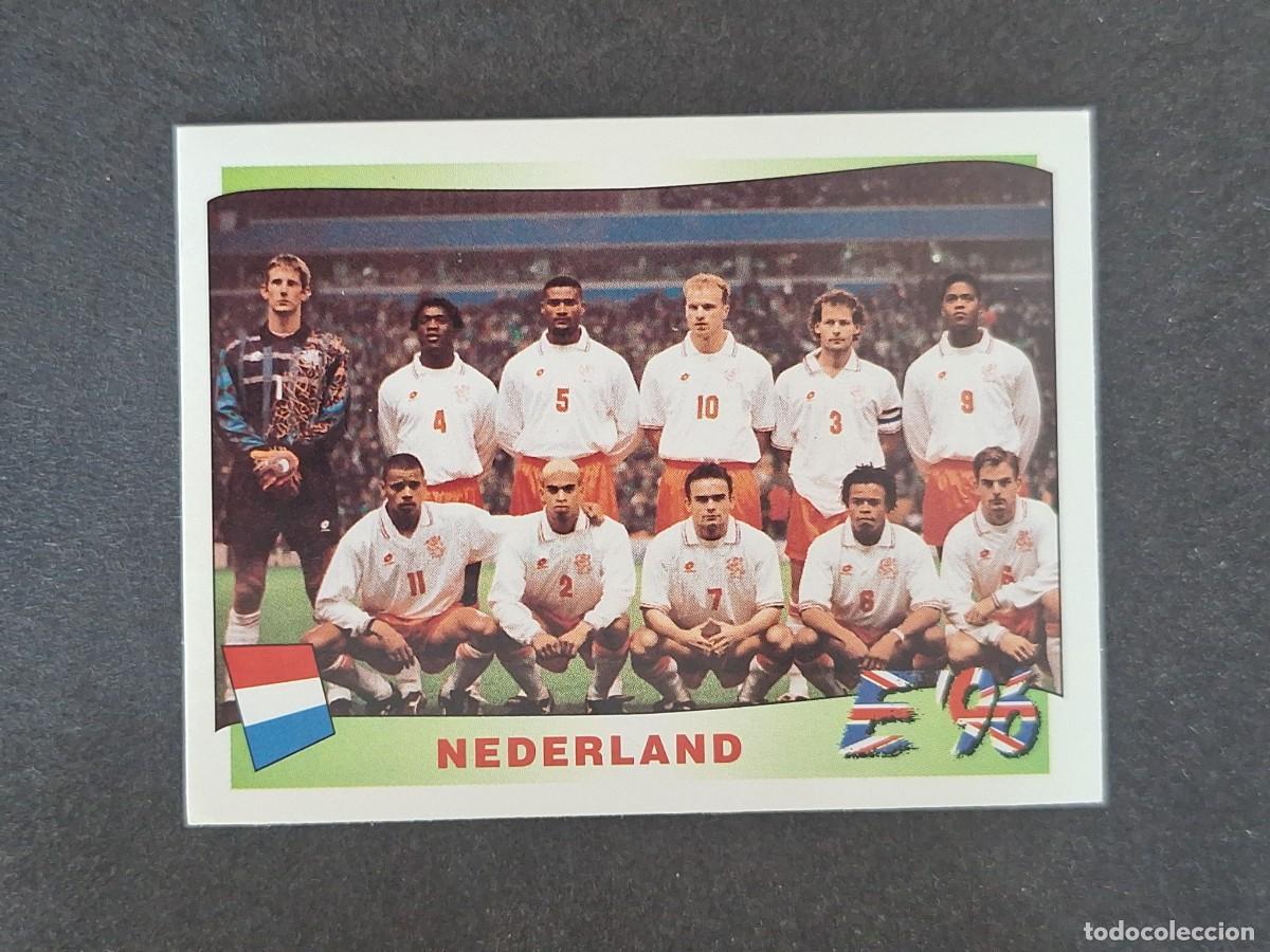 Figurine di Calcio: L3 ALINEACION EQUIPO SELECCION HOLANDA 76 EUROCOPA 1996 EURO 96 PANINI NUNCA PEGADO SIN PEGAR
