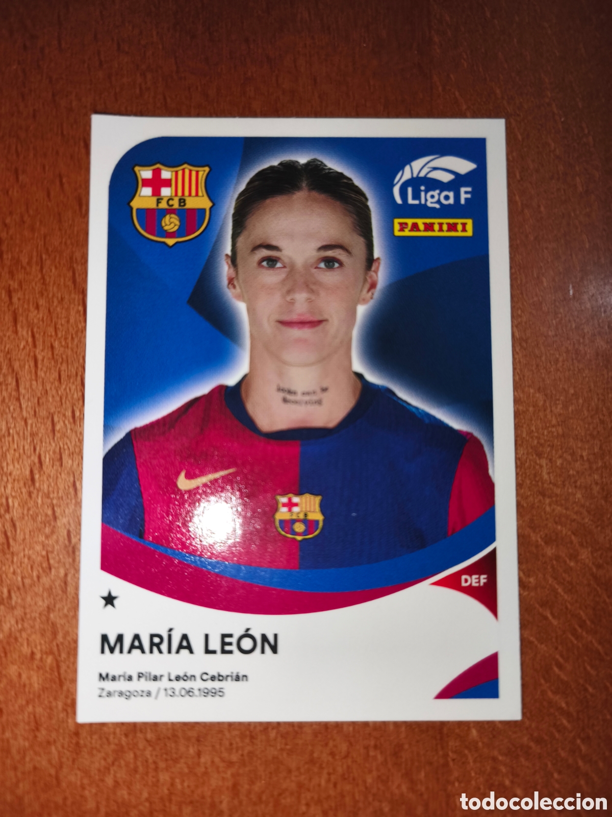 Figurine di Calcio: Mar&iacute;a Le&oacute;n n&deg;50 A liga femenina f 24/25 Barcelona