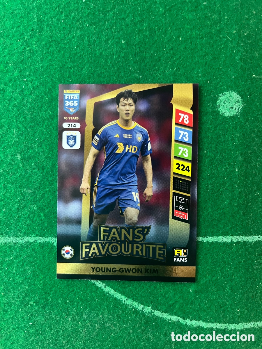 Cartes &agrave; collectionner de Football: 214 YOUNG GWON KIM ULSAN HD FC ADRENALYN FIFA 365 2024 2025 PANINI FANS FAVOURITE