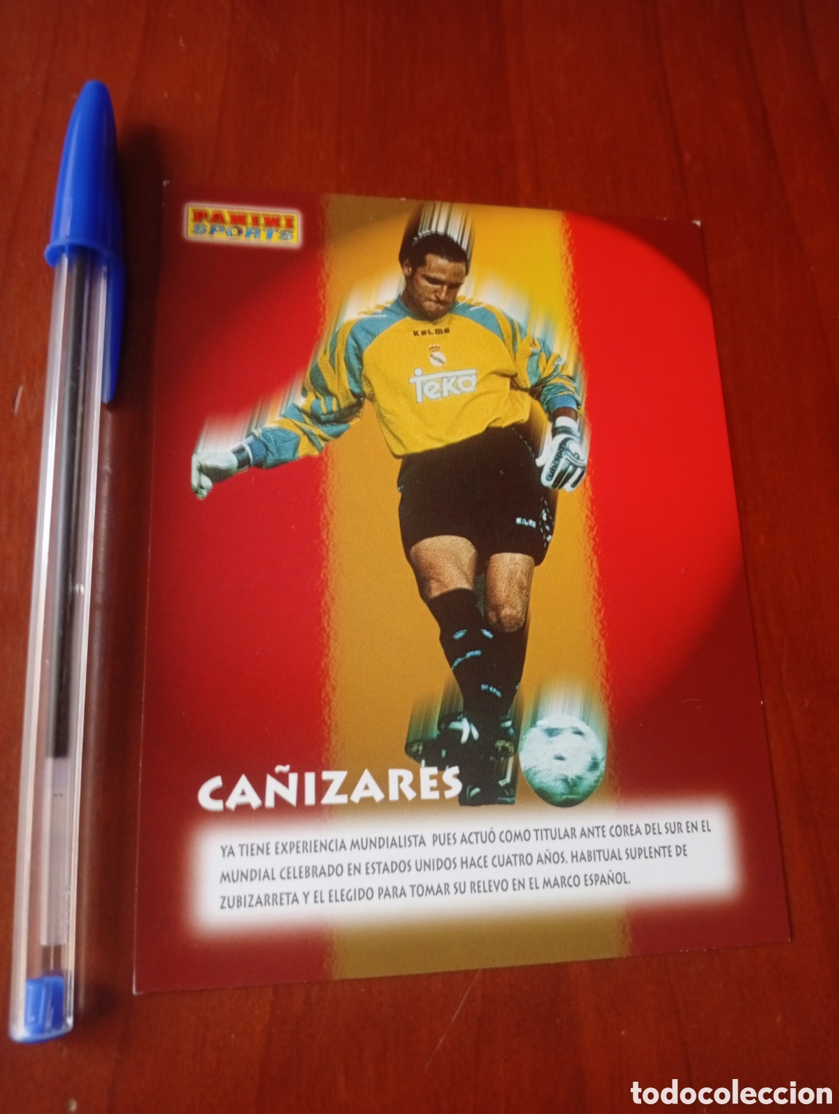 Figurine di Calcio: CROMO TARJETA FUTBOL PANINI SPORTS 1997 REAL MADRID PHOTOCARD ROBERTO CA&Ntilde;IZARES
