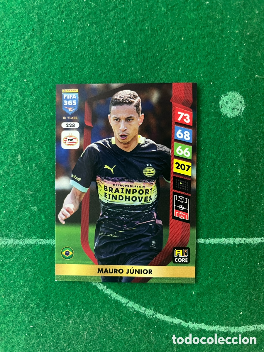 Cartes &agrave; collectionner de Football: 228 MAURO JUNIOR PSV EINDHOVEN ADRENALYN FIFA 365 2024 2025 PANINI