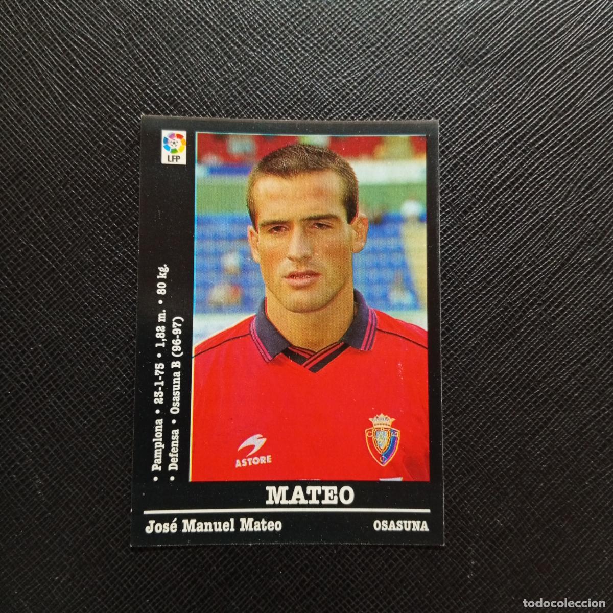 Football Stickers: 312 MATEO OSASUNA PANINI 00 01 CROMO FUTBOL LIGA 2000 2001 - SIN PEGAR - A31 PG424