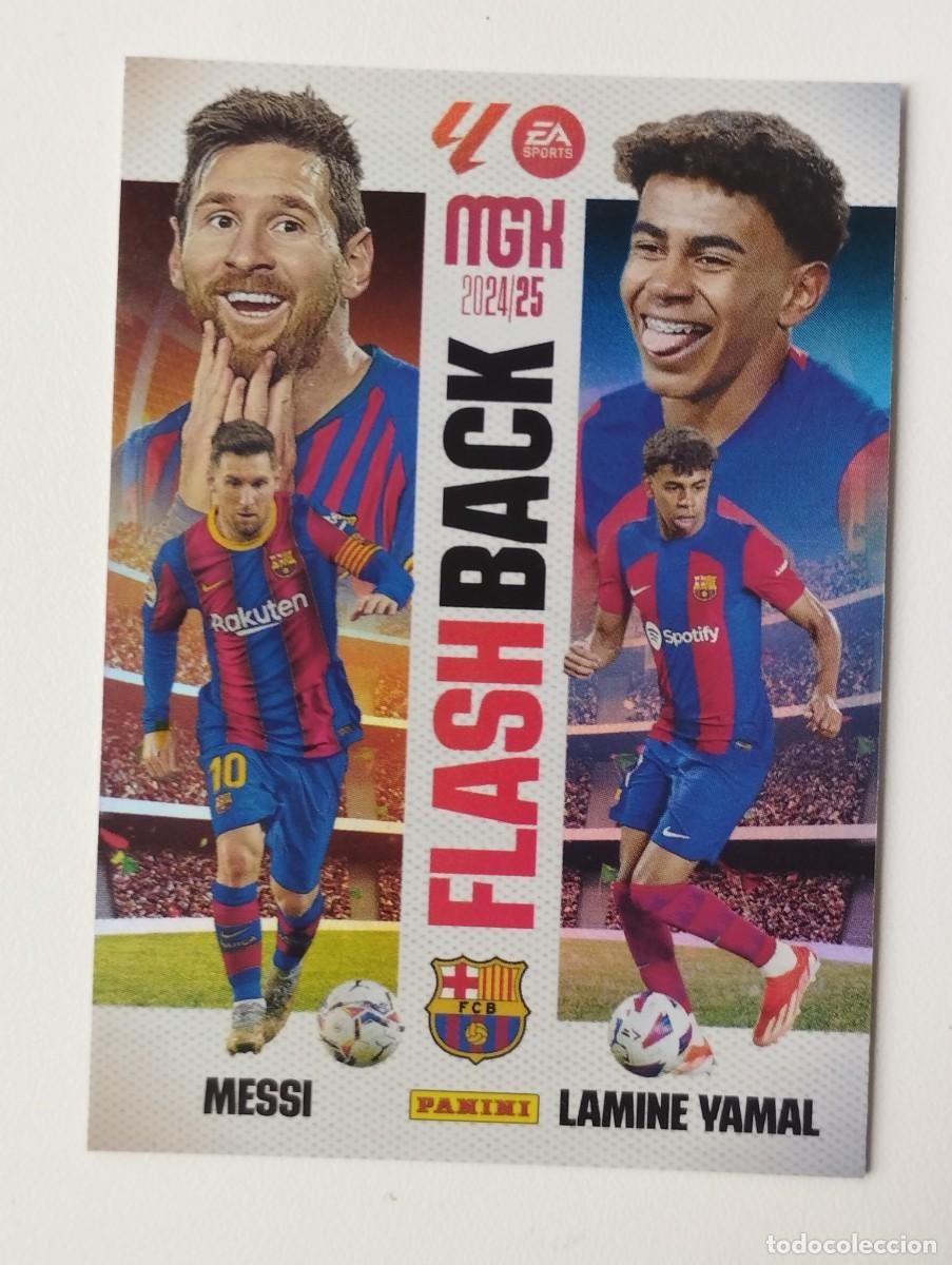 Football Stickers: CROMO CARD LIGA 2024 2025 MEGACRACKS 25 26 MGK PANINI FLASHBACK 429 MESSI YAMAL BARCELONA