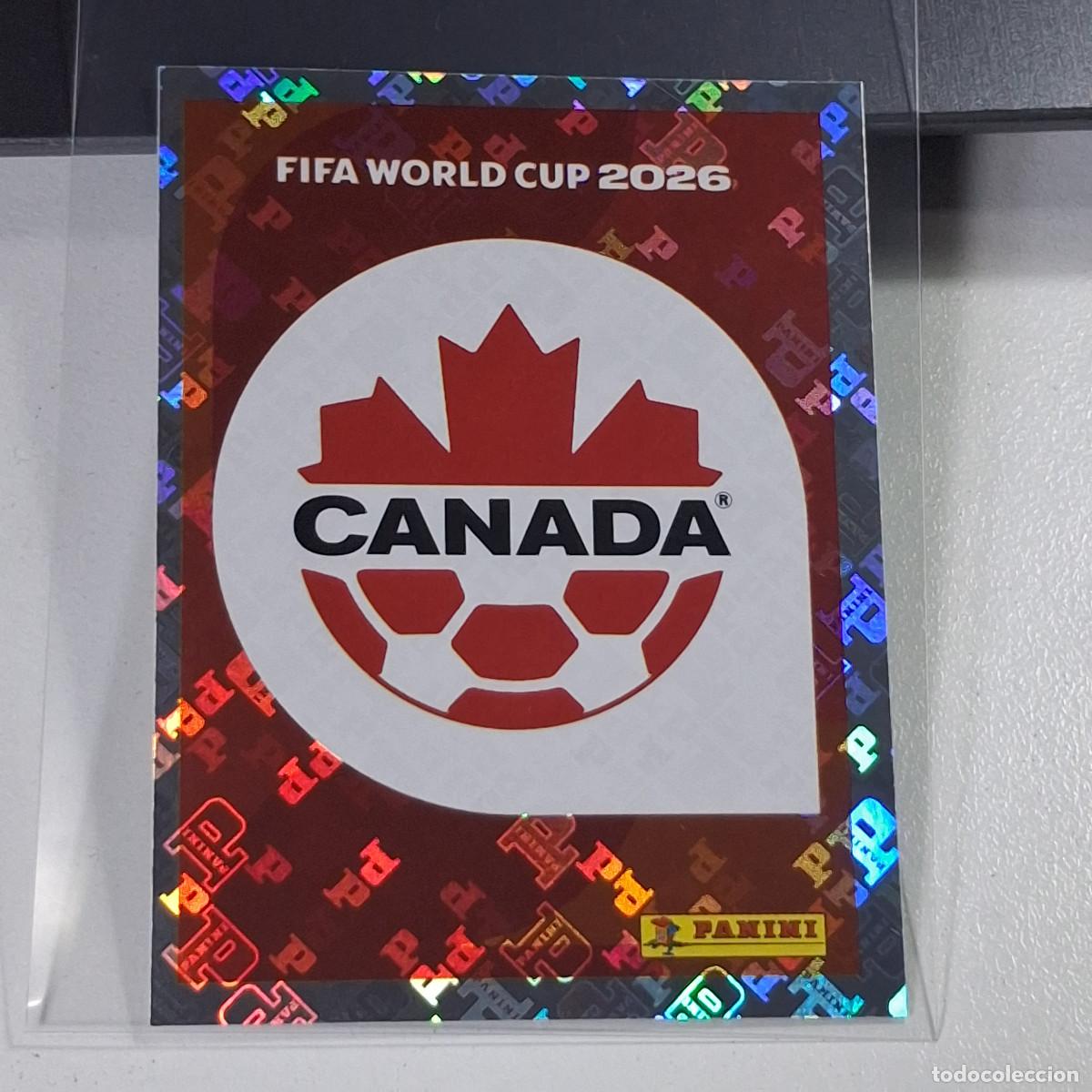 Figurine di Calcio: B67 CAN 1 CAN1 ESCUDO LOGO BADGE 1 CANADA MUNDIAL FIFA WORLD CUP 2026 STICKER PANINI