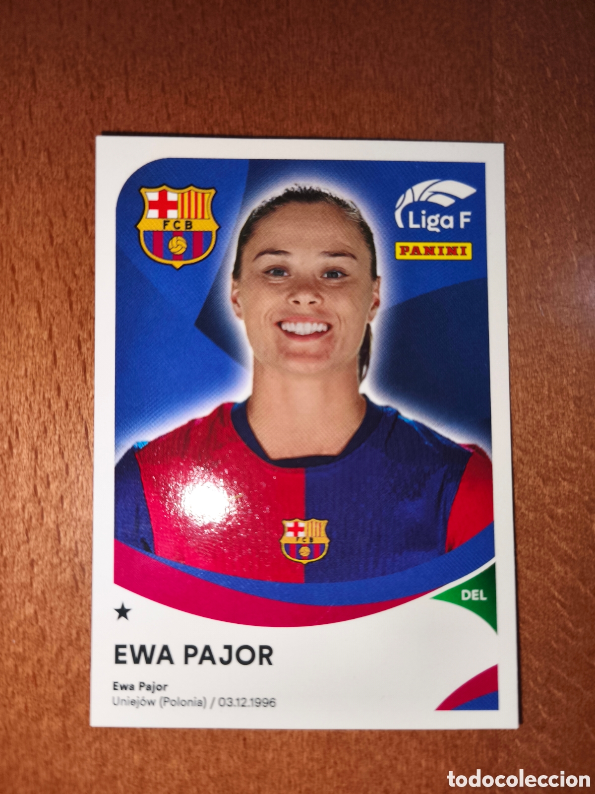 Cartes &agrave; collectionner de Football: Ewa Pajor n&deg;61 liga femenina f 24/25 Barcelona