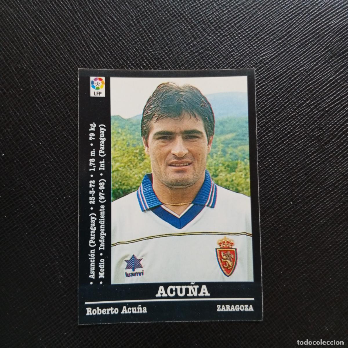 Cromos de Futebol: 59 ACU&Ntilde;A ZARAGOZA PANINI 00 01 CROMO FUTBOL LIGA 2000 2001 - SIN PEGAR - A31 PG460