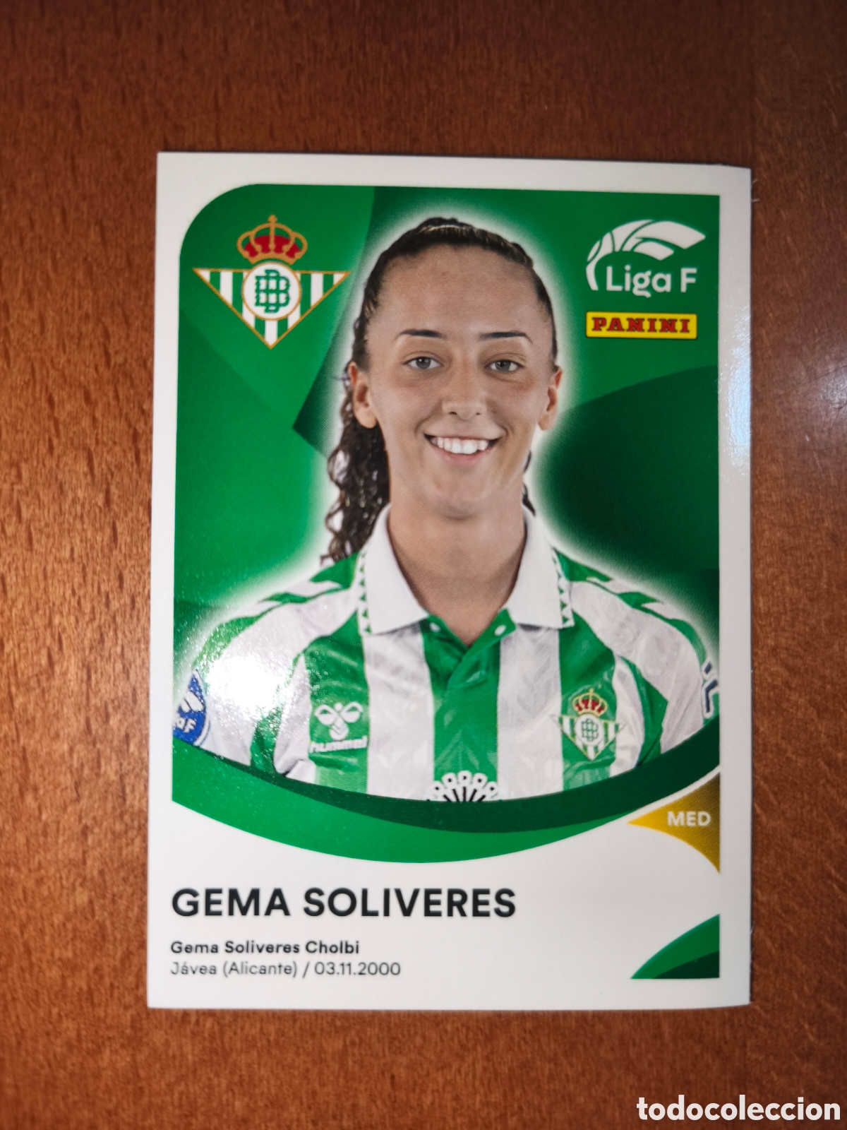 Cromos de Futebol: Gema Soliveres n&deg;73 liga femenina f 24/25 Real Betis F&eacute;minas