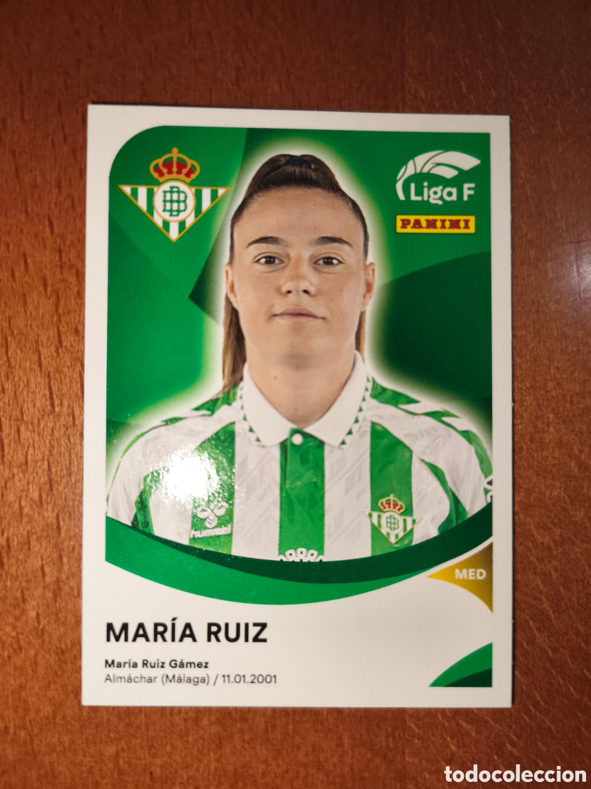 Cromos de Futebol: Mar&iacute;a Ruiz n&deg;76 liga femenina f 24/25 Real Betis F&eacute;minas