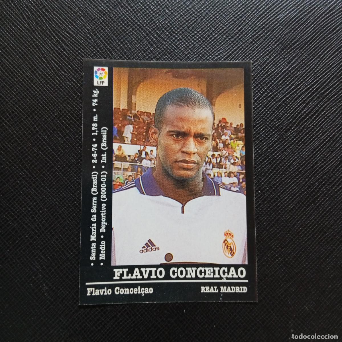 Cromos de Futebol: FALVIO CONCEICAO REAL MADRID PANINI 00 01 CROMO FUTBOL LIGA 2000 2001 - SIN PEGAR A31 PG460 FICHAJE