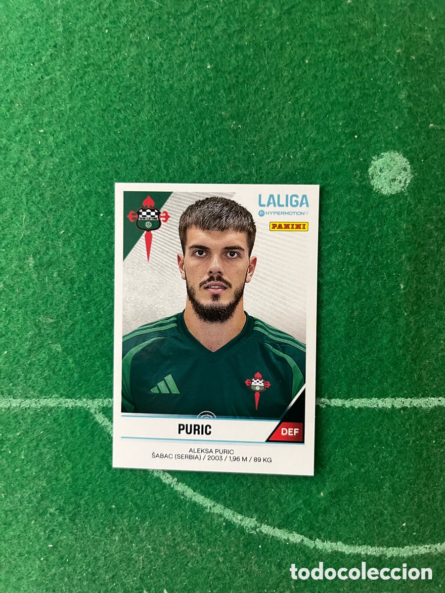 Cromos de Futebol: 216 PURIC RACING DE FERROL LIGA HYPERMOTION 2024 2025 PANINI