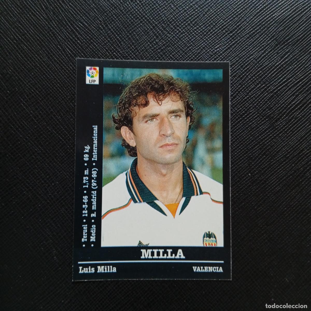 Cromos de Futebol: 44 MILLA VALENCIA PANINI 00 01 CROMO FUTBOL LIGA 2000 2001 - SIN PEGAR - A31 PG478