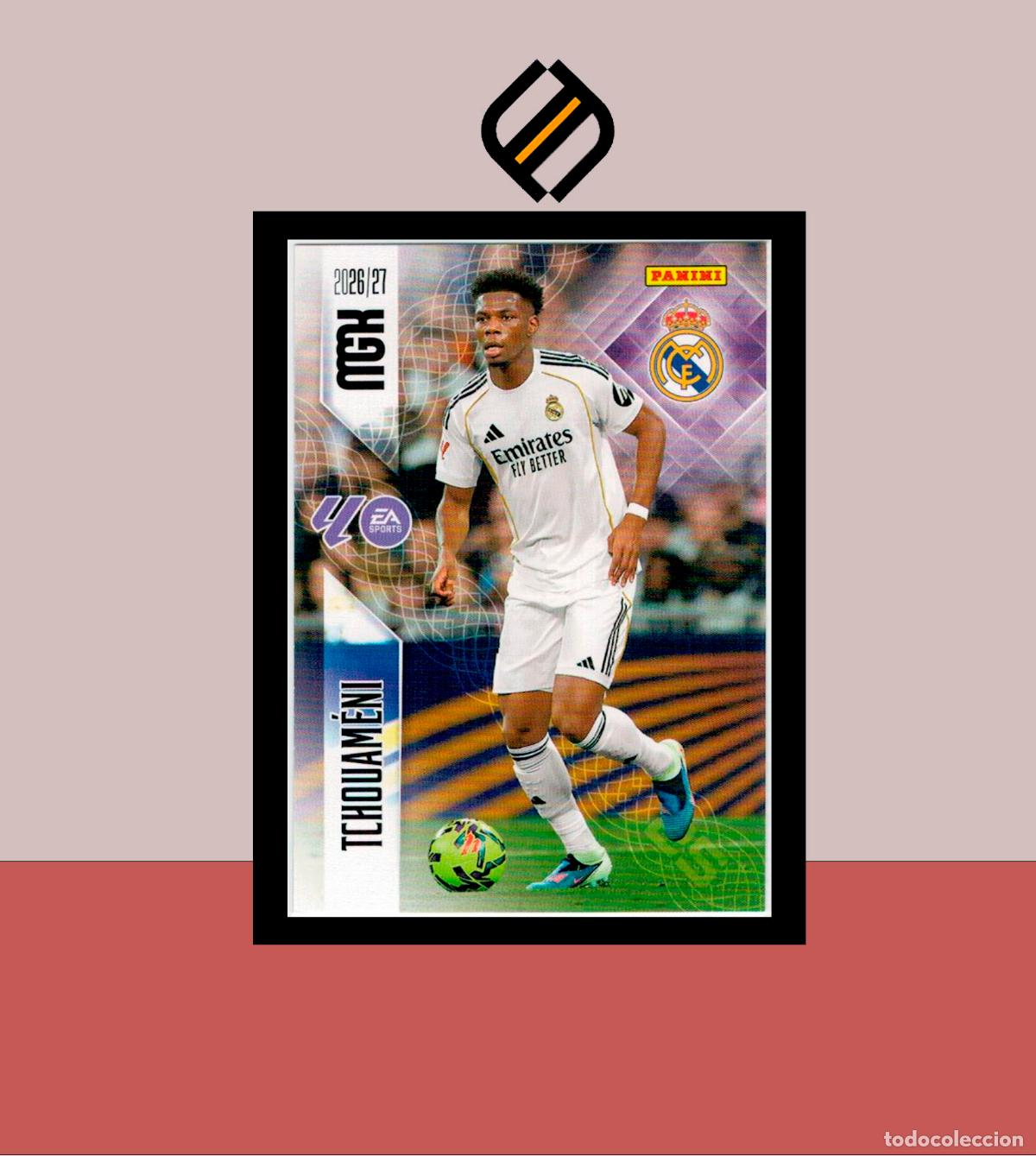 Cromos de Futebol: MEGACRACKS 2026 2027 26 27 PANINI N&ordm; 225 THOUAM&Eacute;NI REAL MADRID COLECCI&Oacute;N ALB&Uacute;M MGK