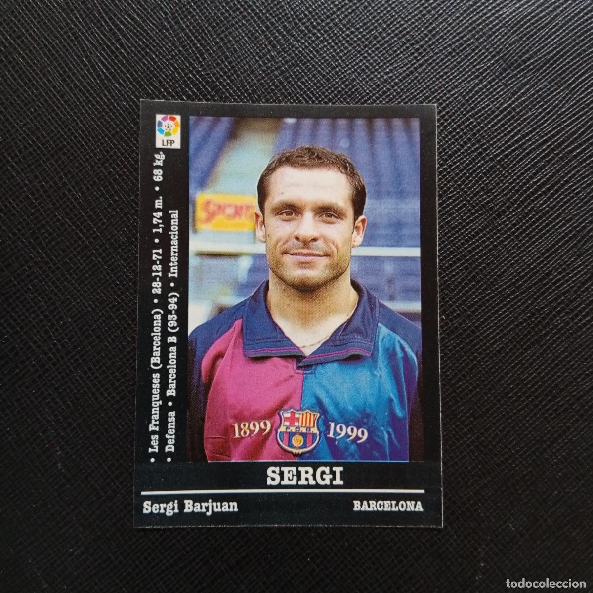 Cromos de Futebol: 24 SERGI BARCELONA PANINI 00 01 CROMO FUTBOL LIGA 2000 2001 - SIN PEGAR - A31 PG487