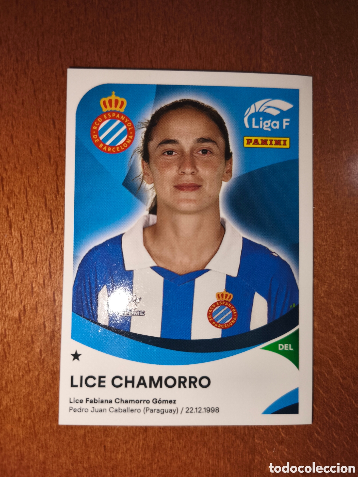 Cromos de Futebol: Lice Chamorro n&deg;160 liga femenina f 24/25 Espanyol Femenino