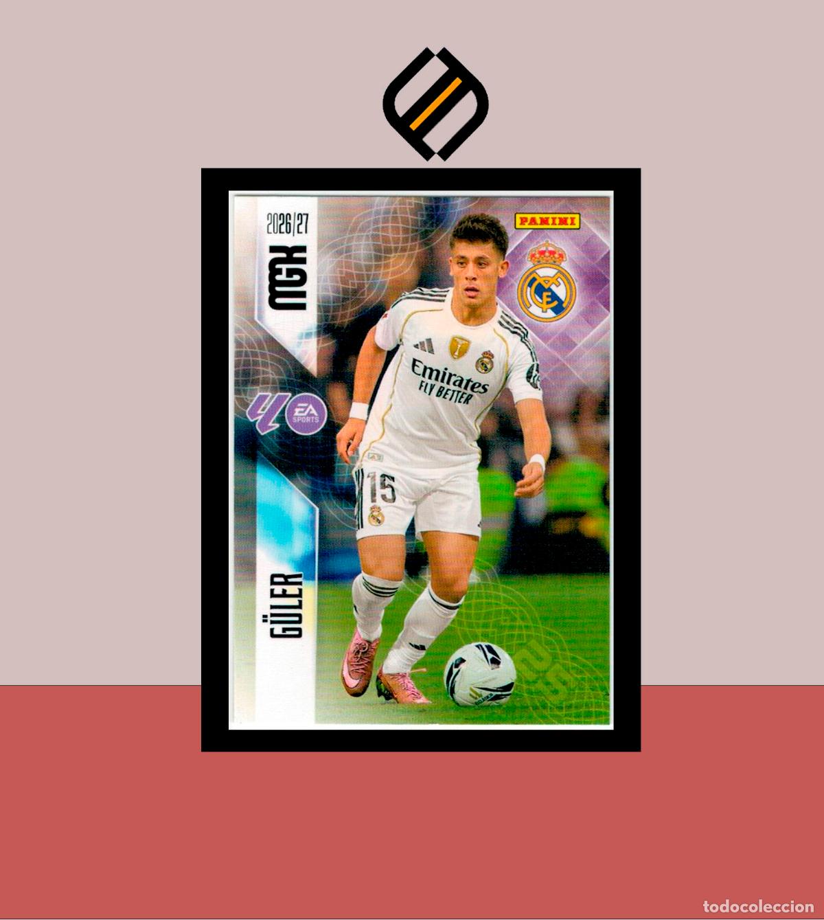 Cromos de f&uacute;tbol: MEGACRACKS 2026 2027 26 27 PANINI N&ordm; 229 G&Uuml;LER REAL MADRID COLECCI&Oacute;N ALB&Uacute;M MGK