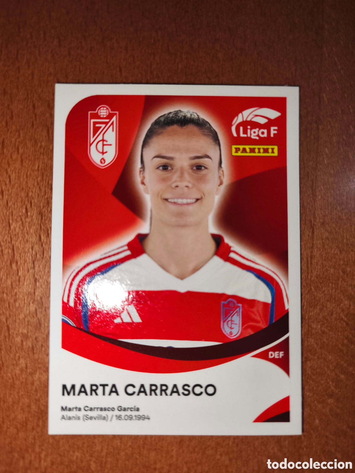 Cromos de f&uacute;tbol: Marta Carrasco n&deg;168 liga femenina f 24/25 Granada