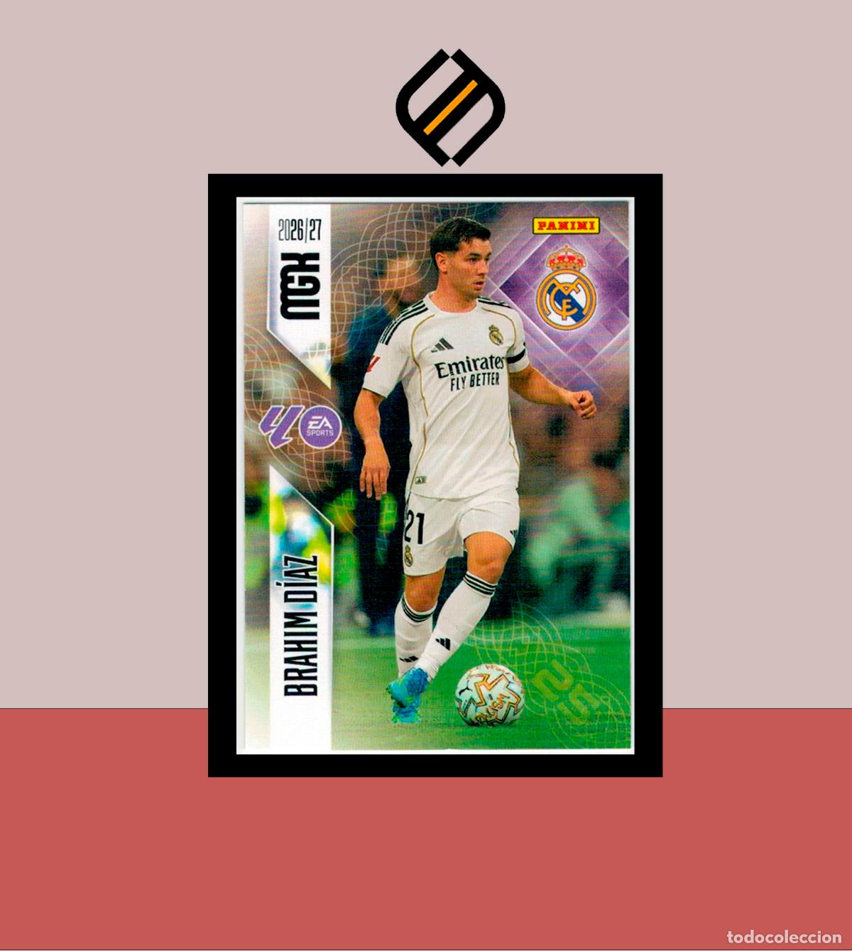 Cromos de f&uacute;tbol: MEGACRACKS 2026 2027 26 27 PANINI N&ordm; 230 BRAHIM D&Iacute;AZ REAL MADRID COLECCI&Oacute;N ALB&Uacute;M MGK