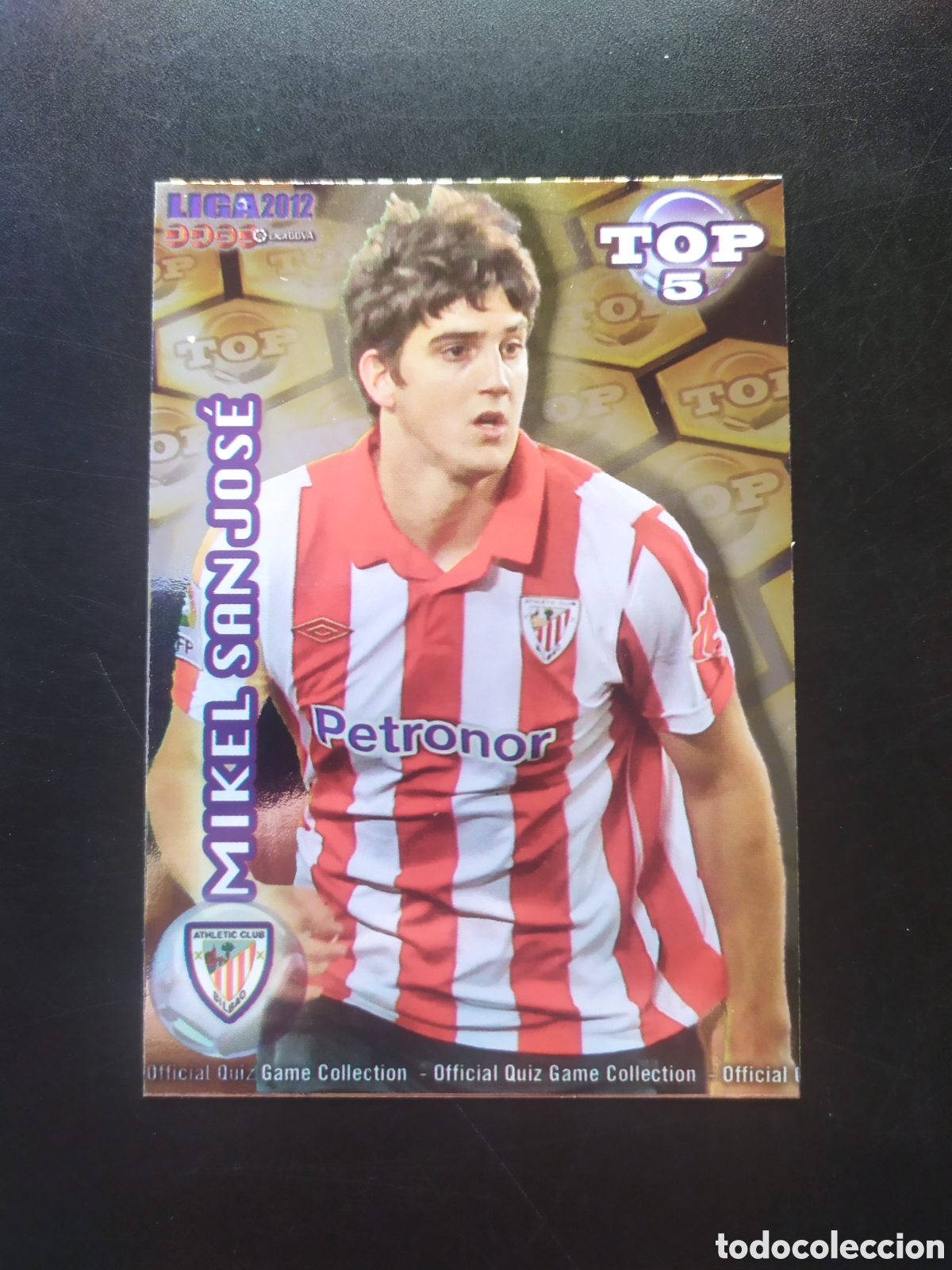 Cromos de f&uacute;tbol: Mundicromo fichas Liga 2011 2012 11 12 San Jos&eacute; top brillo dorado n&deg; 571 Athletic Bilbao