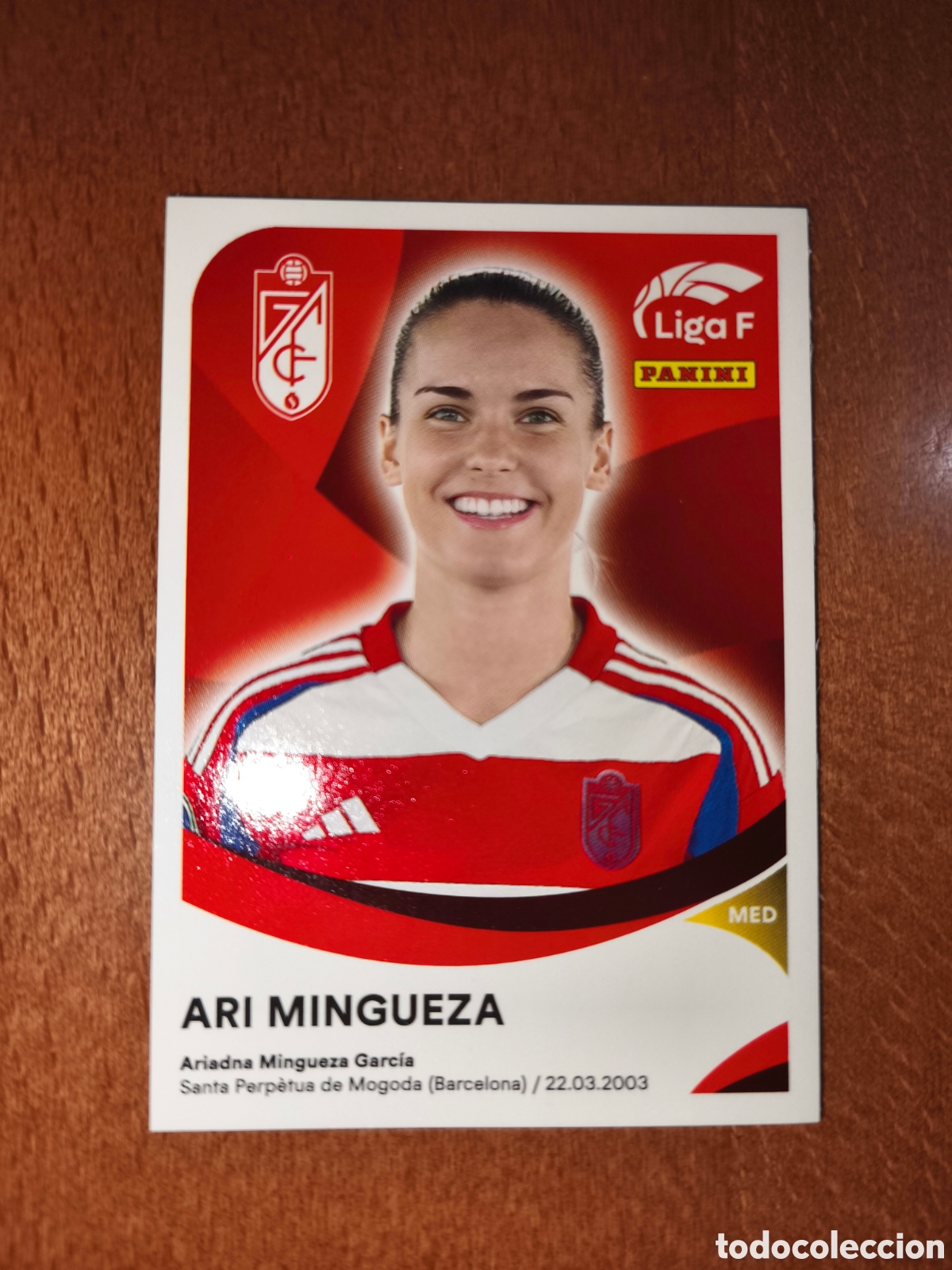 Cromos de f&uacute;tbol: Ari Mingueza n&deg;172 liga femenina f 24/25 Granada