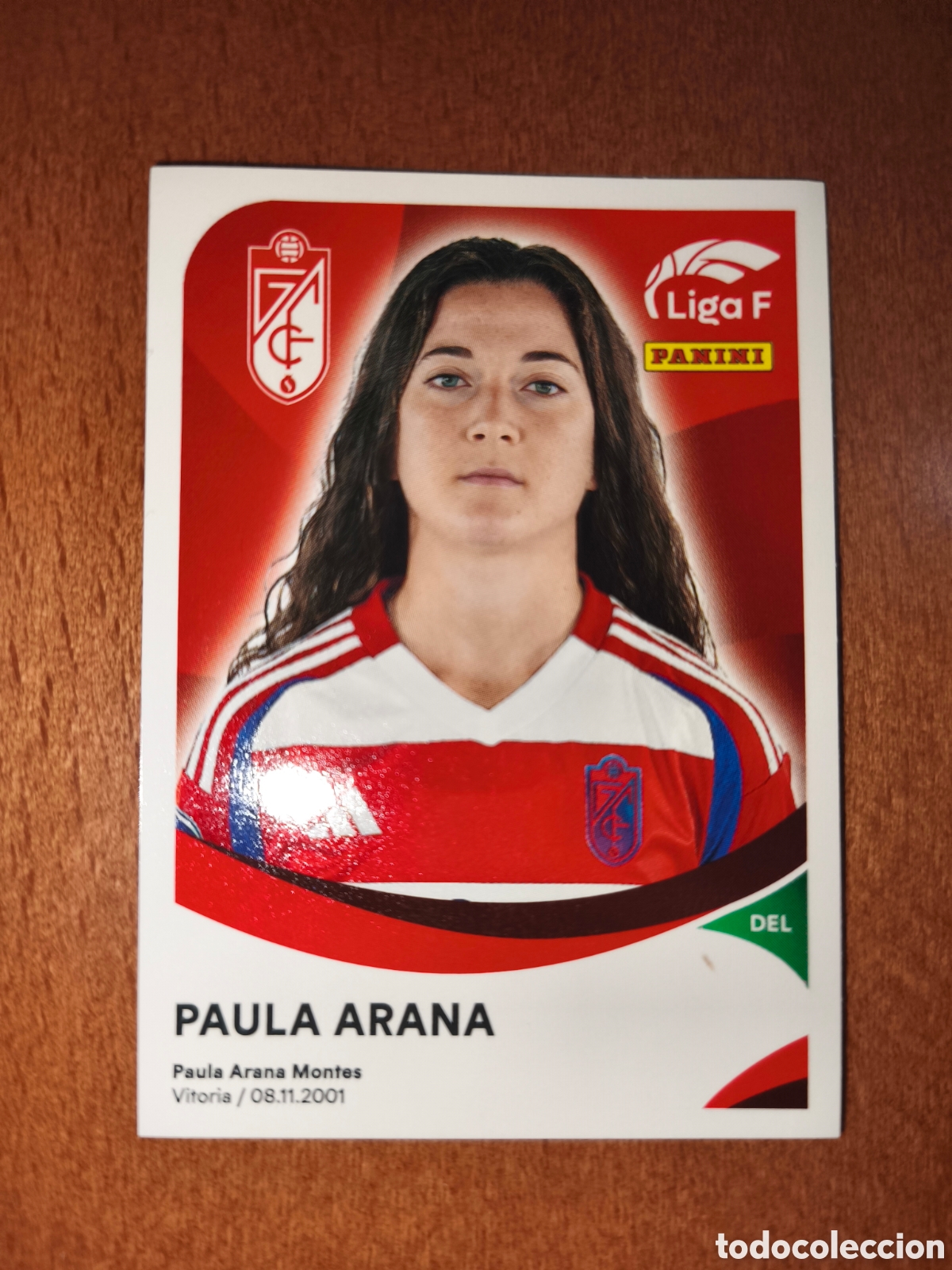 Cromos de f&uacute;tbol: Paula Arana n&deg;178 B liga femenina f 24/25 Granada