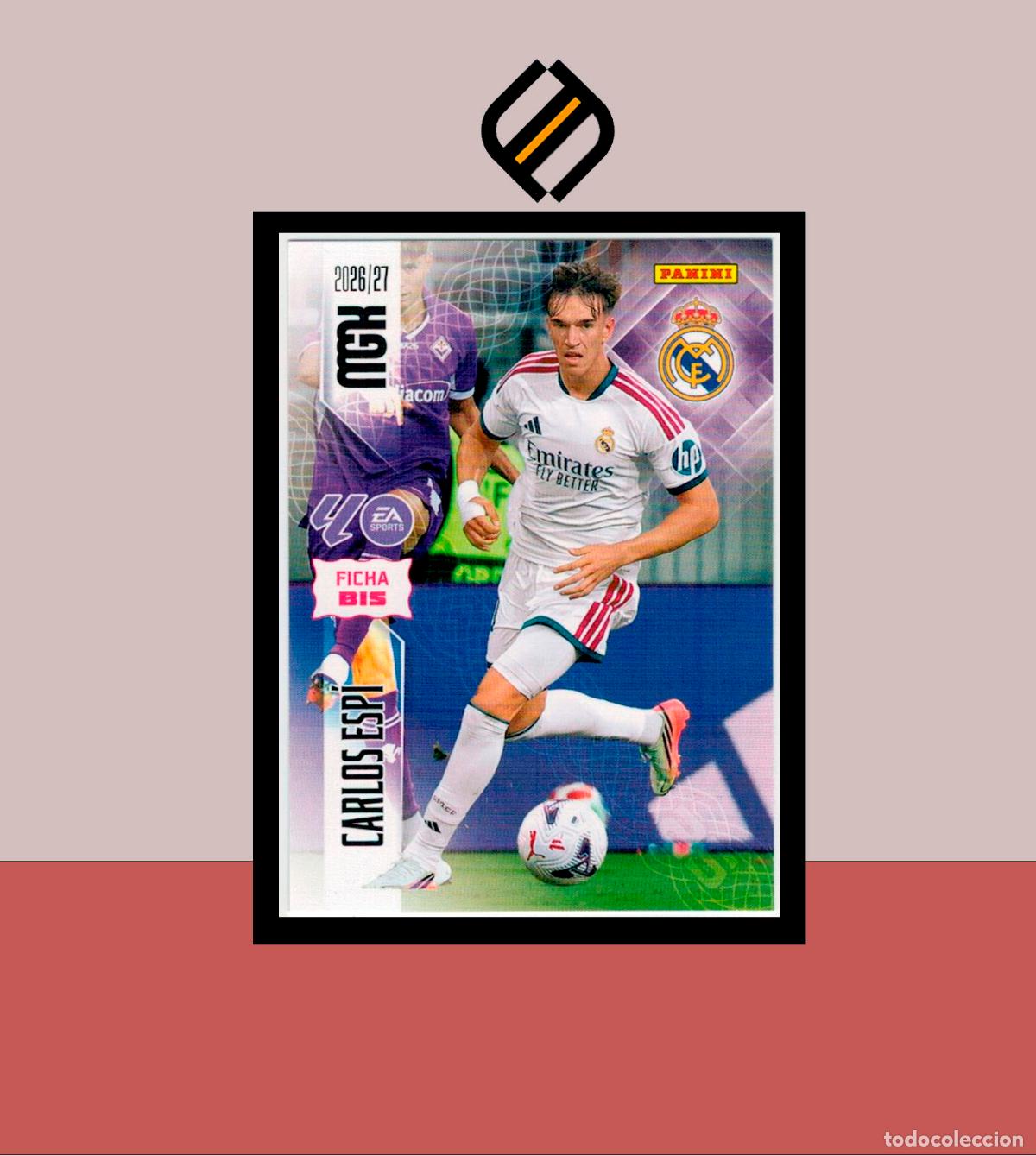Cromos de f&uacute;tbol: MEGACRACKS 2026 2027 26 27 PANINI N&ordm; 233 BIS CARLOS ESP&Iacute; REAL MADRID COLECCI&Oacute;N ALB&Uacute;M MGK 2 EDICI&Oacute;N