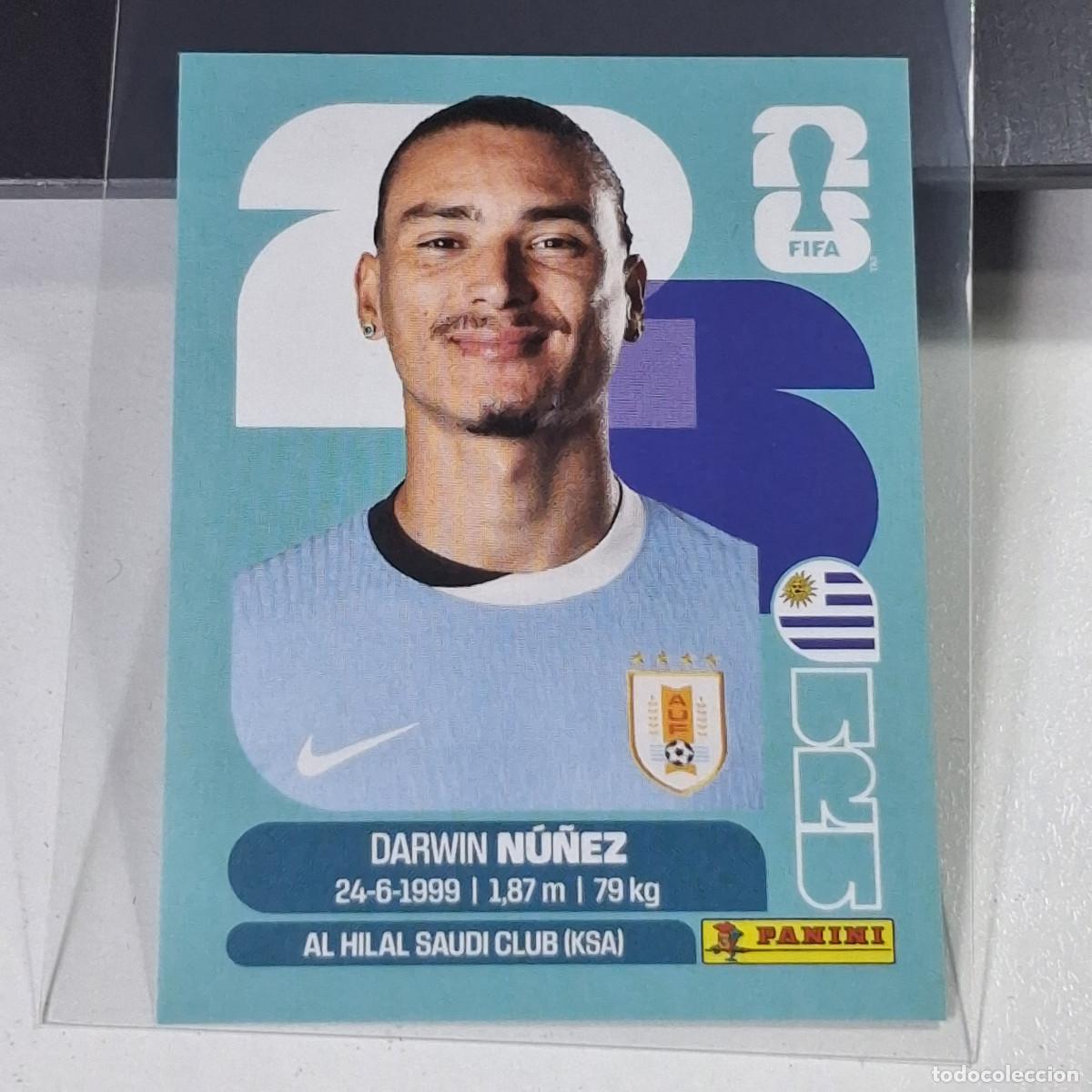 Cromos de f&uacute;tbol: B67 URU 17 URU17 DARWIN NU&Ntilde;EZ URUGUAY MUNDIAL FIFA WORLD CUP 2026 STICKER PANINI