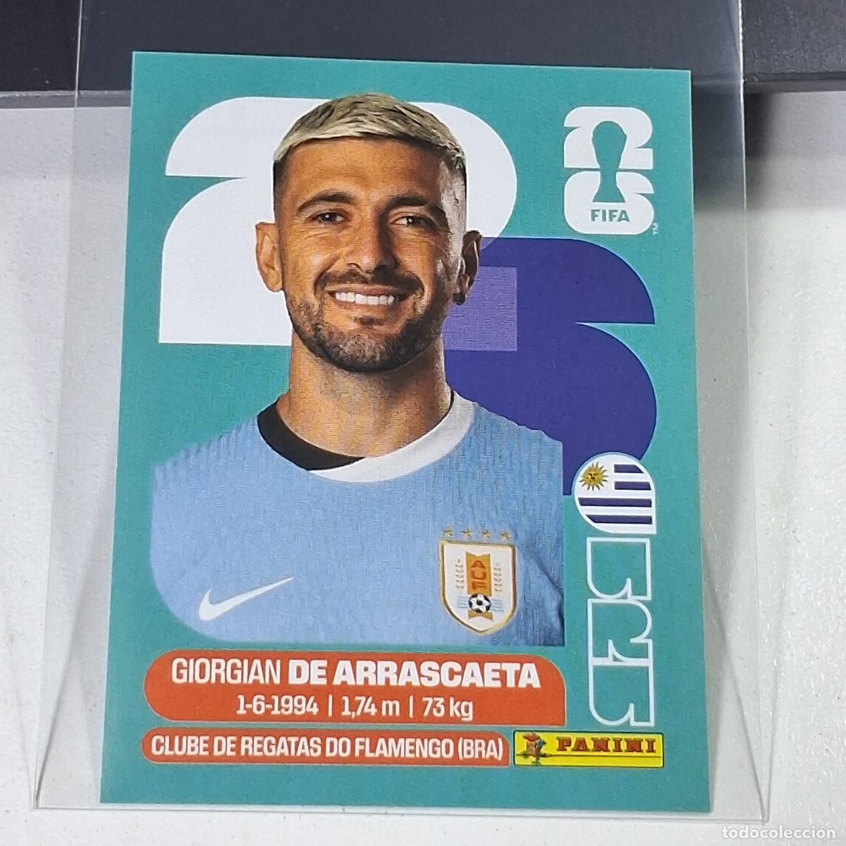 Cromos de f&uacute;tbol: B67 URU 11 URU11 GIORGIAN ARRASCAETA URUGUAY MUNDIAL FIFA WORLD CUP 2026 STICKER PANININI