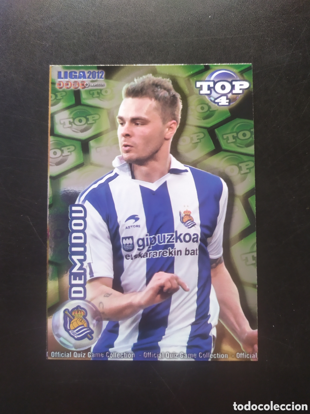 Cromos de f&uacute;tbol: Mundicromo fichas Liga 2011 2012 11 12 Demidov top brillo verde n&deg; 562 Real Sociedad