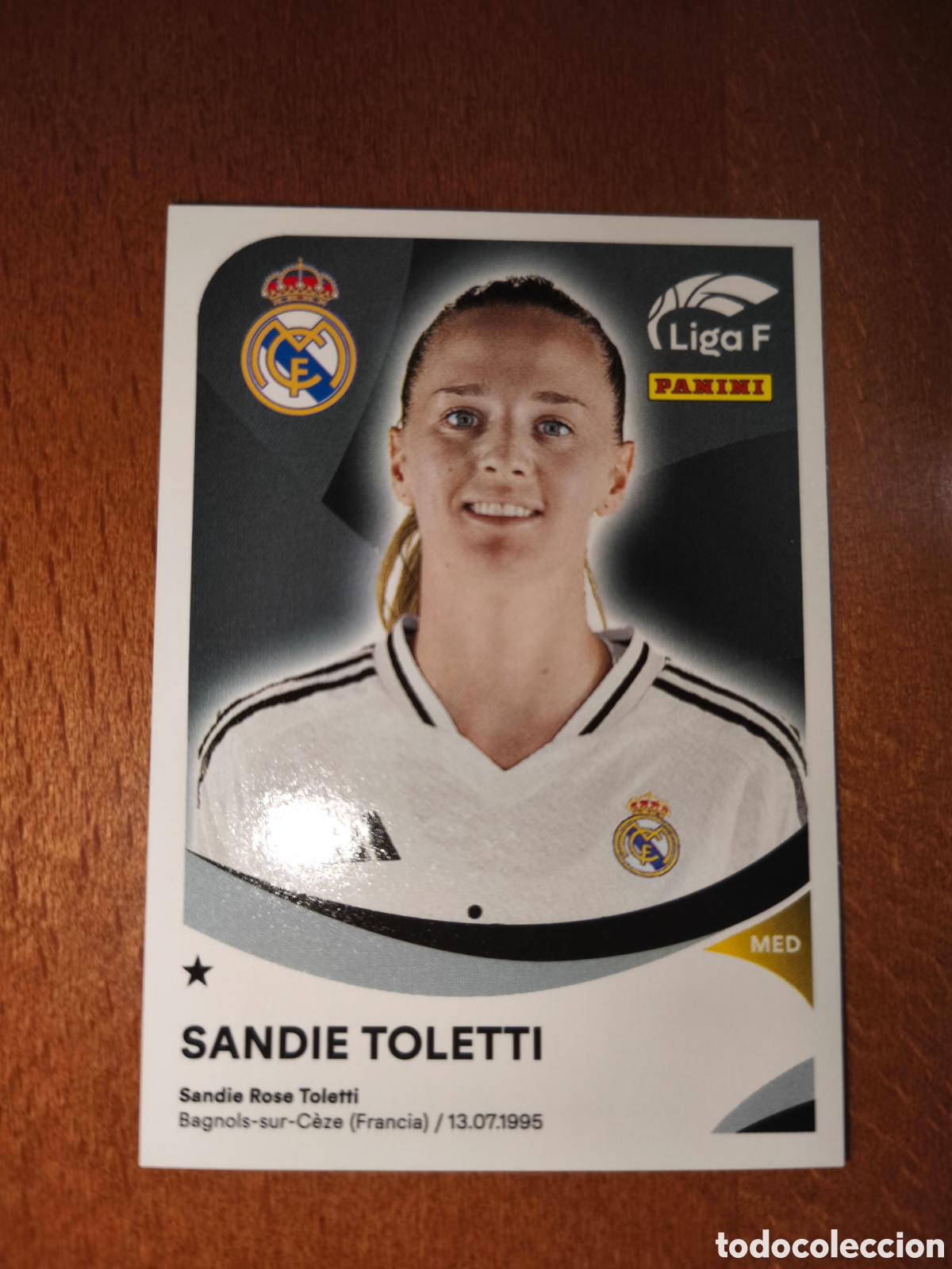 Cromos de f&uacute;tbol: Sandie Toletti n&deg;254 B liga femenina f 24/25 Real Madrid