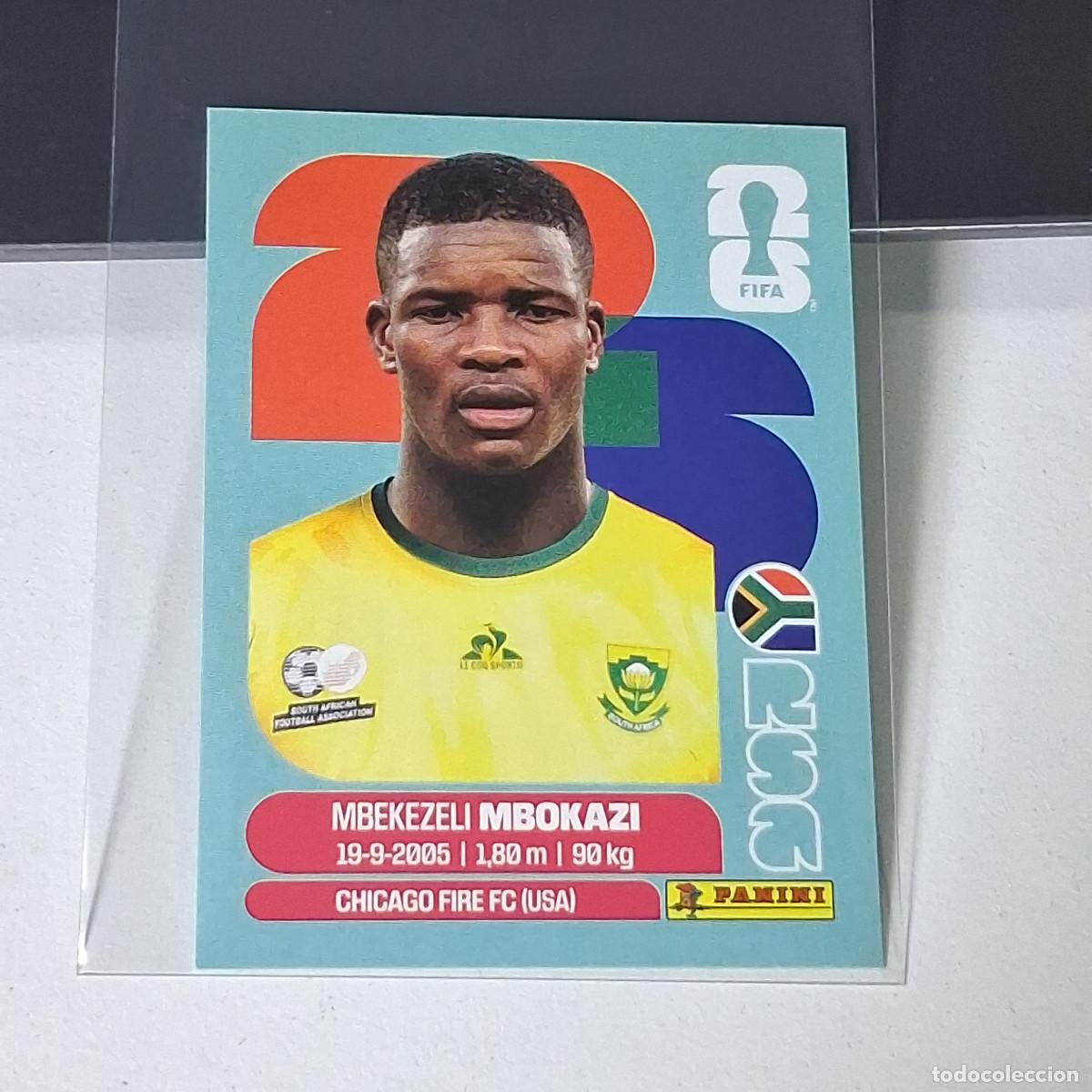 Cromos de f&uacute;tbol: B67 RSA 6 RSA6 MBEKEZELI MBOKAZ SUD&Aacute;FRICA RSA SOUTH AFRIKA MUNDIAL FIFA WORLD CUP 2026 STICKER PANI