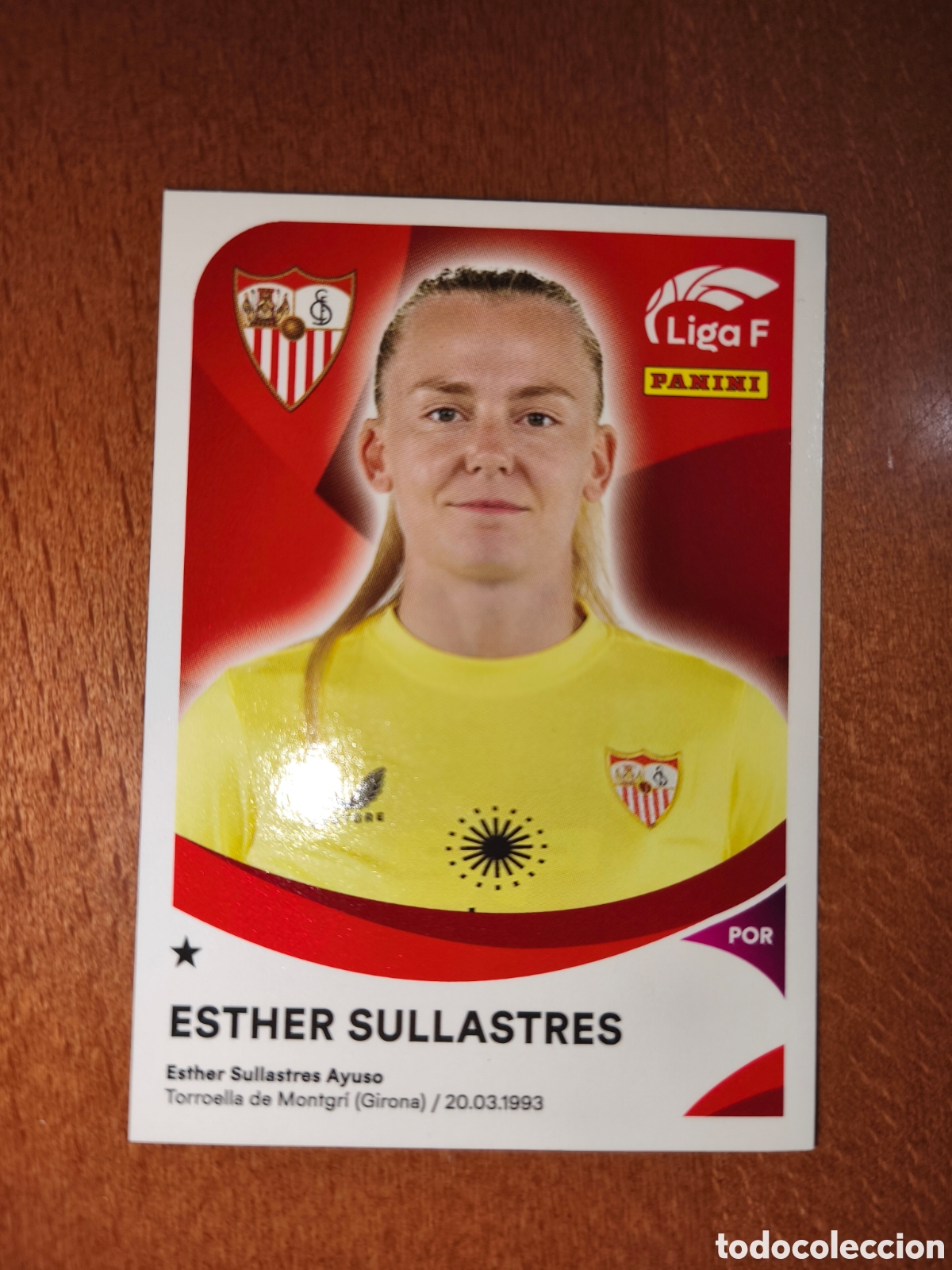Cartes &agrave; collectionner de Football: Esther Sullastres n&deg;284 liga femenina f 24/25 Sevilla