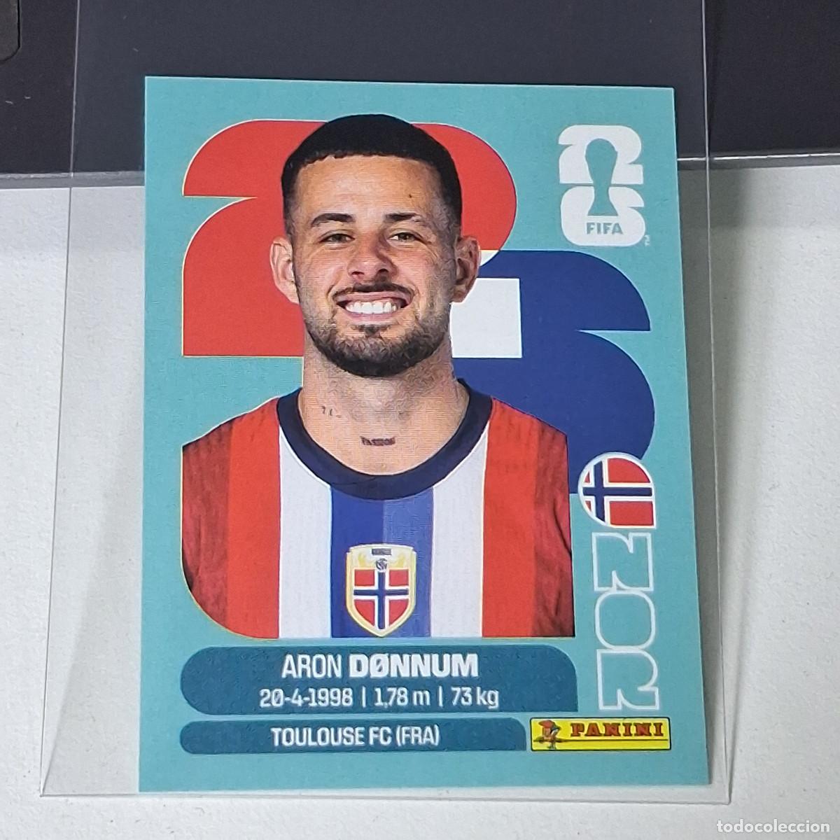 Cartes &agrave; collectionner de Football: B67 NOR17 ARON D&Oslash;NNUM 17 NORUEGA NORWAY NOR MUNDIAL FIFA WORLD CUP 2026 STICKER PANINI