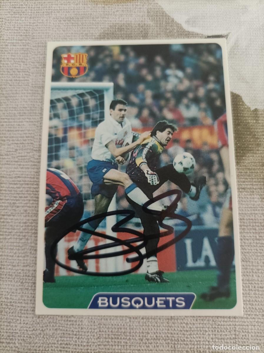 Figurine di Calcio: Cromo futbol firmado Busquets