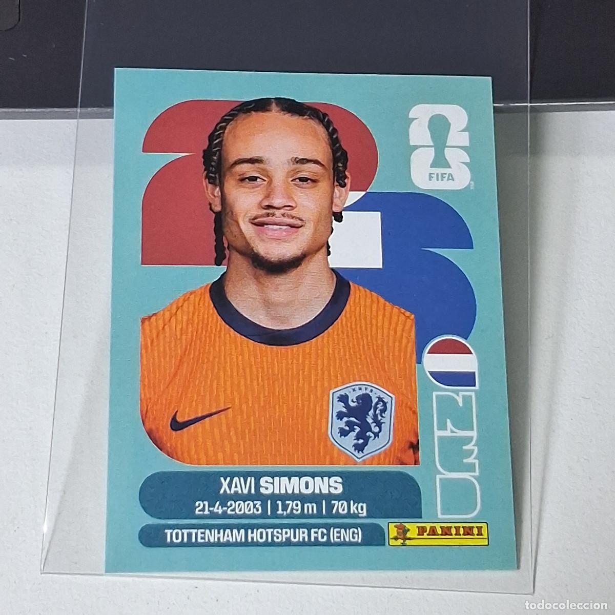 Cromos de f&uacute;tbol: B67 NED 15 NED15 XAVI SIMONS PA&Iacute;SES BAJOS HOLANDA NED MUNDIAL FIFA WORLD CUP 2026 STICKER PANINI