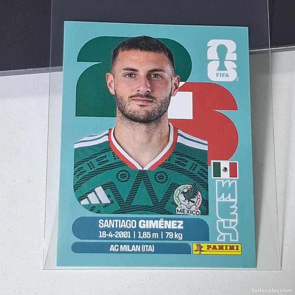Cromos de f&uacute;tbol: B67 MEX 16 MEX16 SANTIAGO GIMENEZ MEXICO MUNDIAL FIFA WORLD CUP 2026 STICKER PANINI