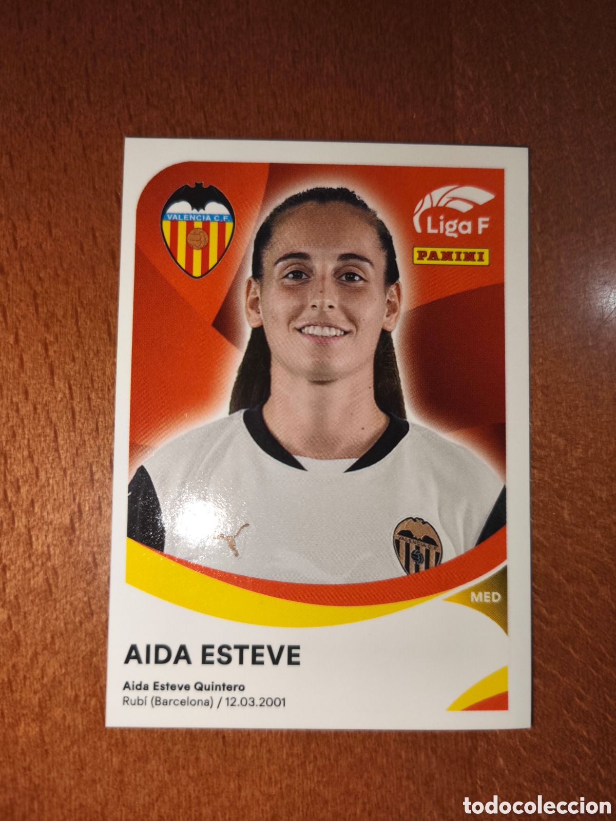 Cromos de f&uacute;tbol: Aida Esteve n&deg;315 liga femenina f 24/25 Valencia Femenino