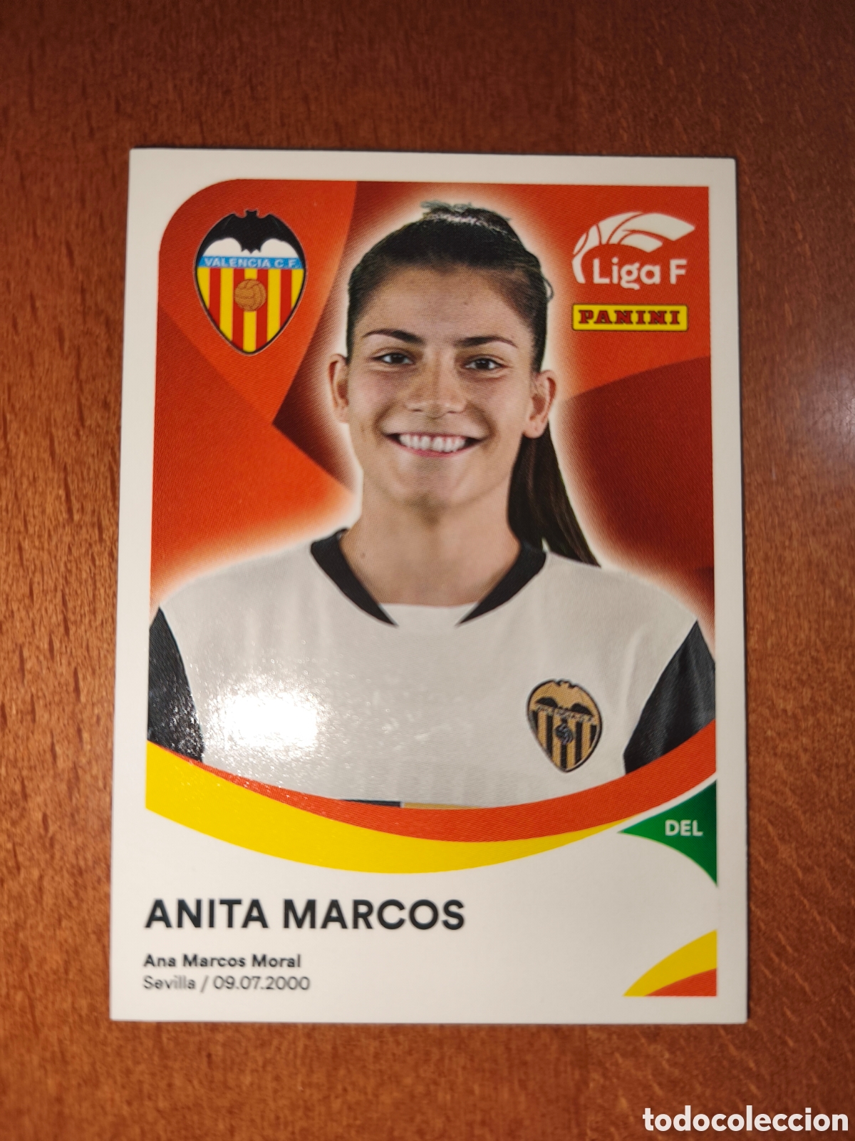 Football Stickers: Anita Marcos n&deg;319 liga femenina f 24/25 Valencia Femenino