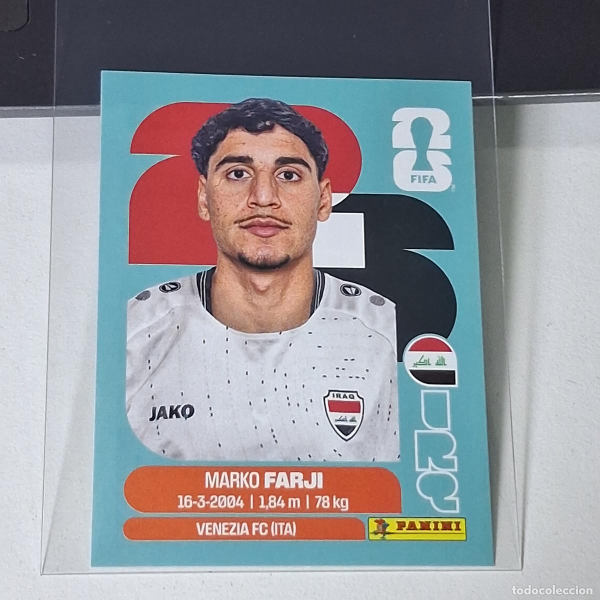 Football Stickers: B67 IRQ16 MARKO FARJI 16 IRAQ IRQ MUNDIAL FIFA WORLD CUP 2026 STICKER PANINI