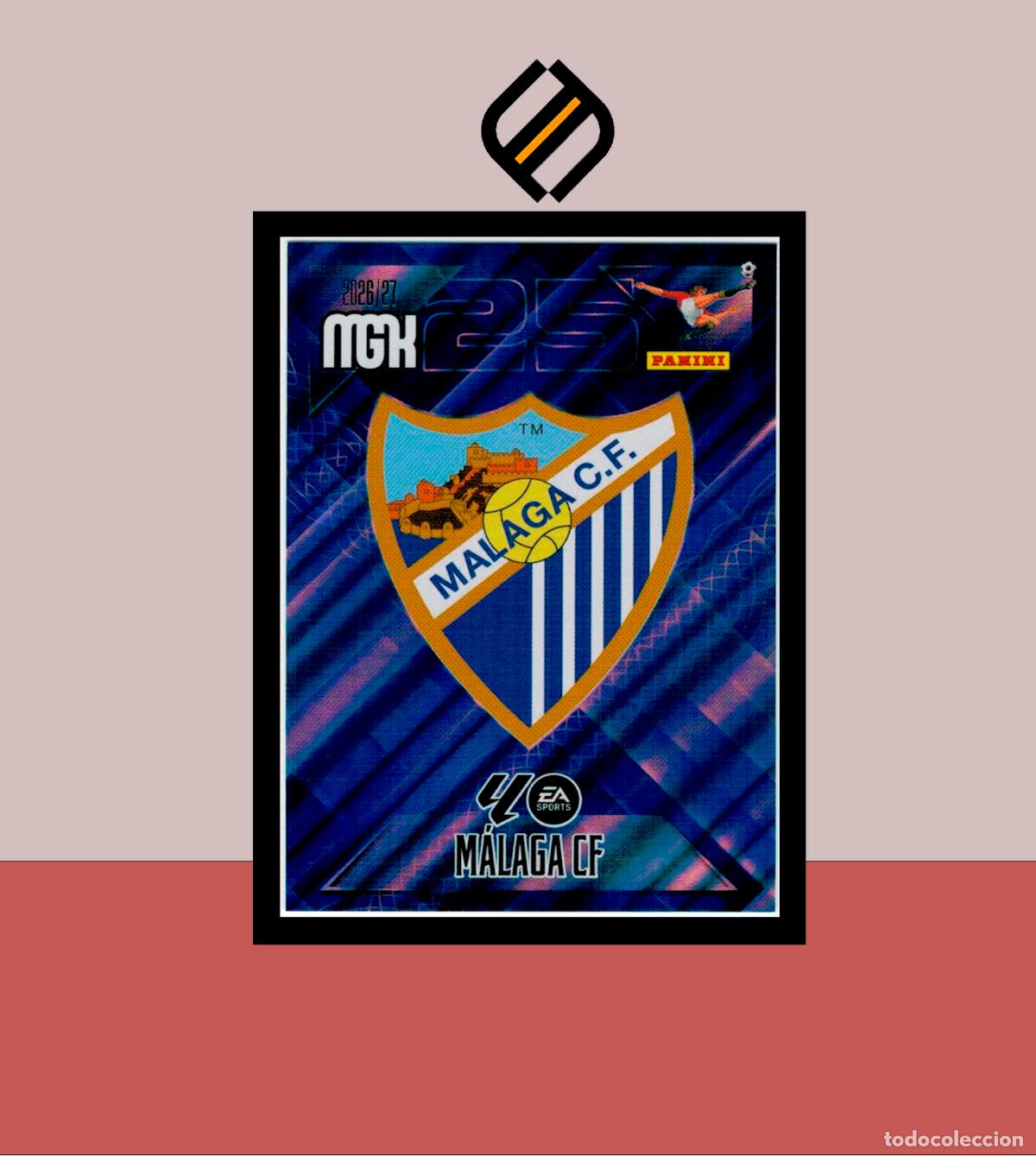 Cromos de f&uacute;tbol: MEGACRACKS 2026 2027 26 27 PANINI N&ordm; 235 ESCUDO M&Aacute;LAGA COLECCI&Oacute;N ALB&Uacute;M MGK