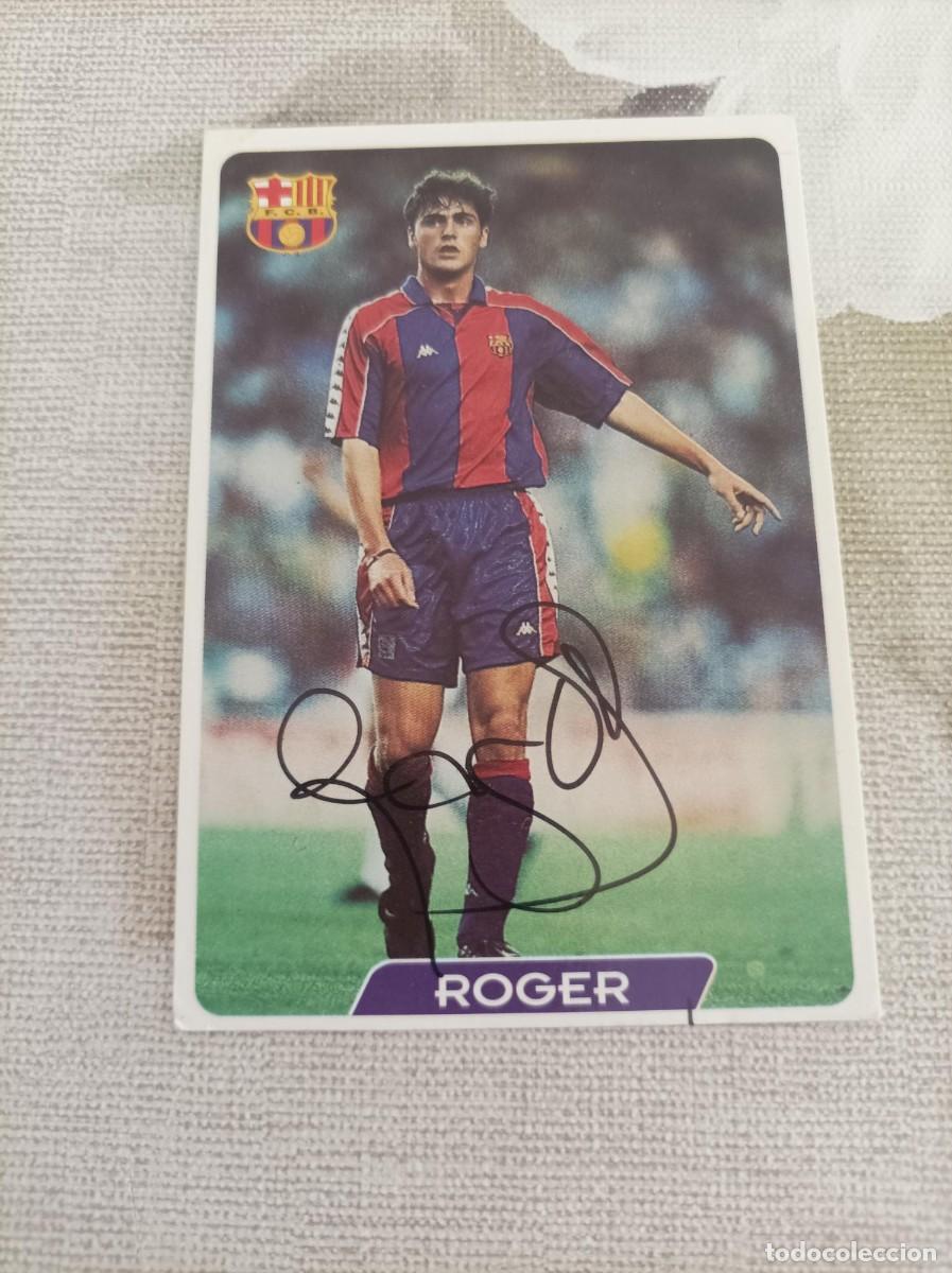 Figurine di Calcio: Cromo futbol firmado Roger Garcia