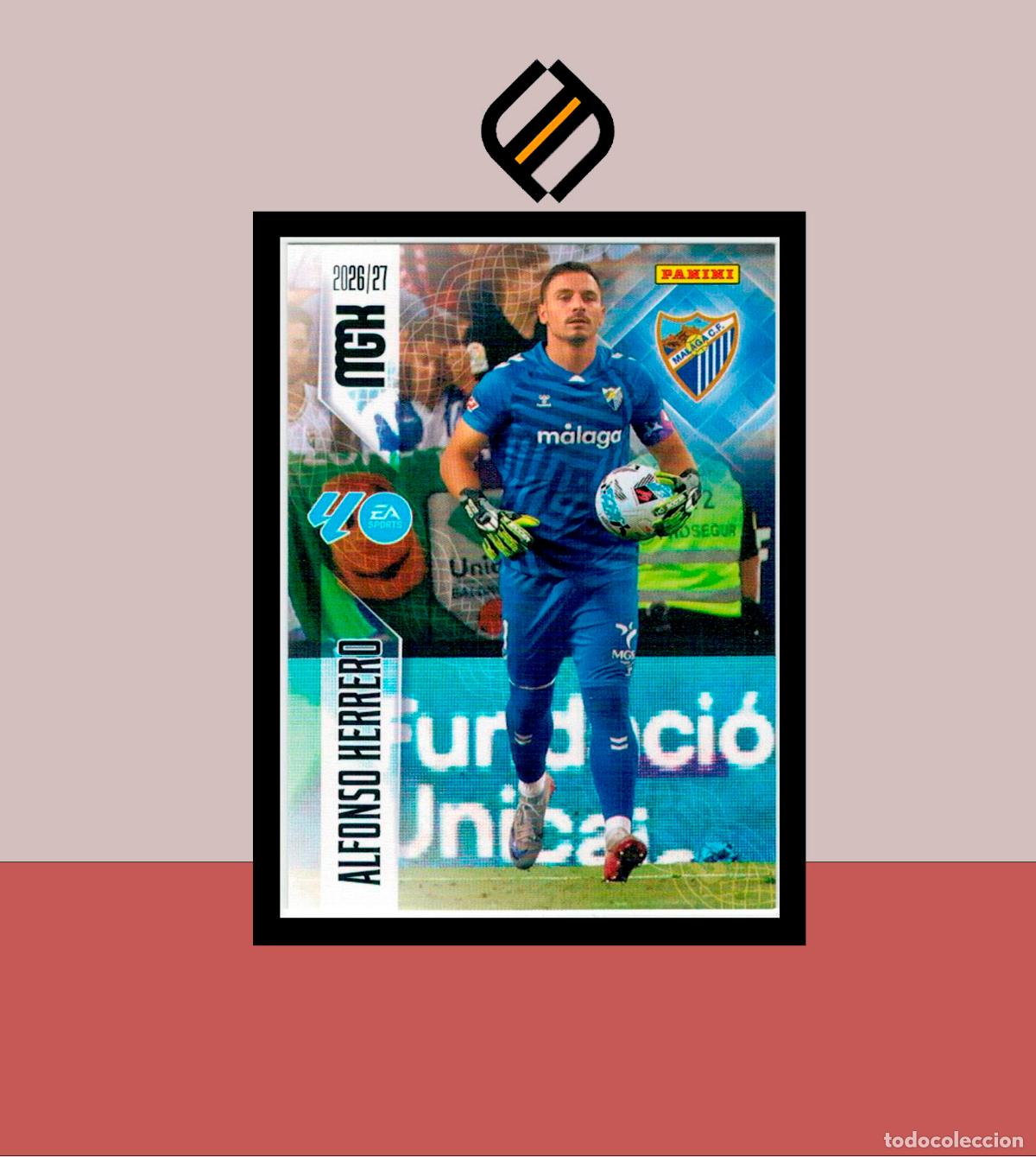 Football Stickers: MEGACRACKS 2026 2027 26 27 PANINI N&ordm; 236 ALFONSO HERRERO M&Aacute;LAGA COLECCI&Oacute;N ALB&Uacute;M MGK