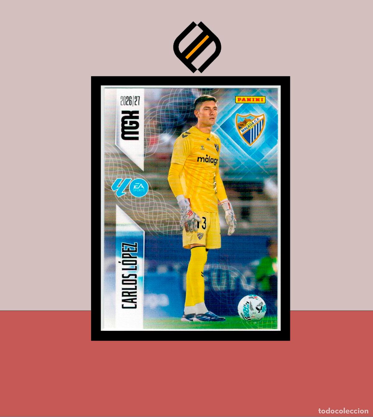 Cromos de f&uacute;tbol: MEGACRACKS 2026 2027 26 27 PANINI N&ordm; 237 CARLOS L&Oacute;PEZ M&Aacute;LAGA COLECCI&Oacute;N ALB&Uacute;M MGK