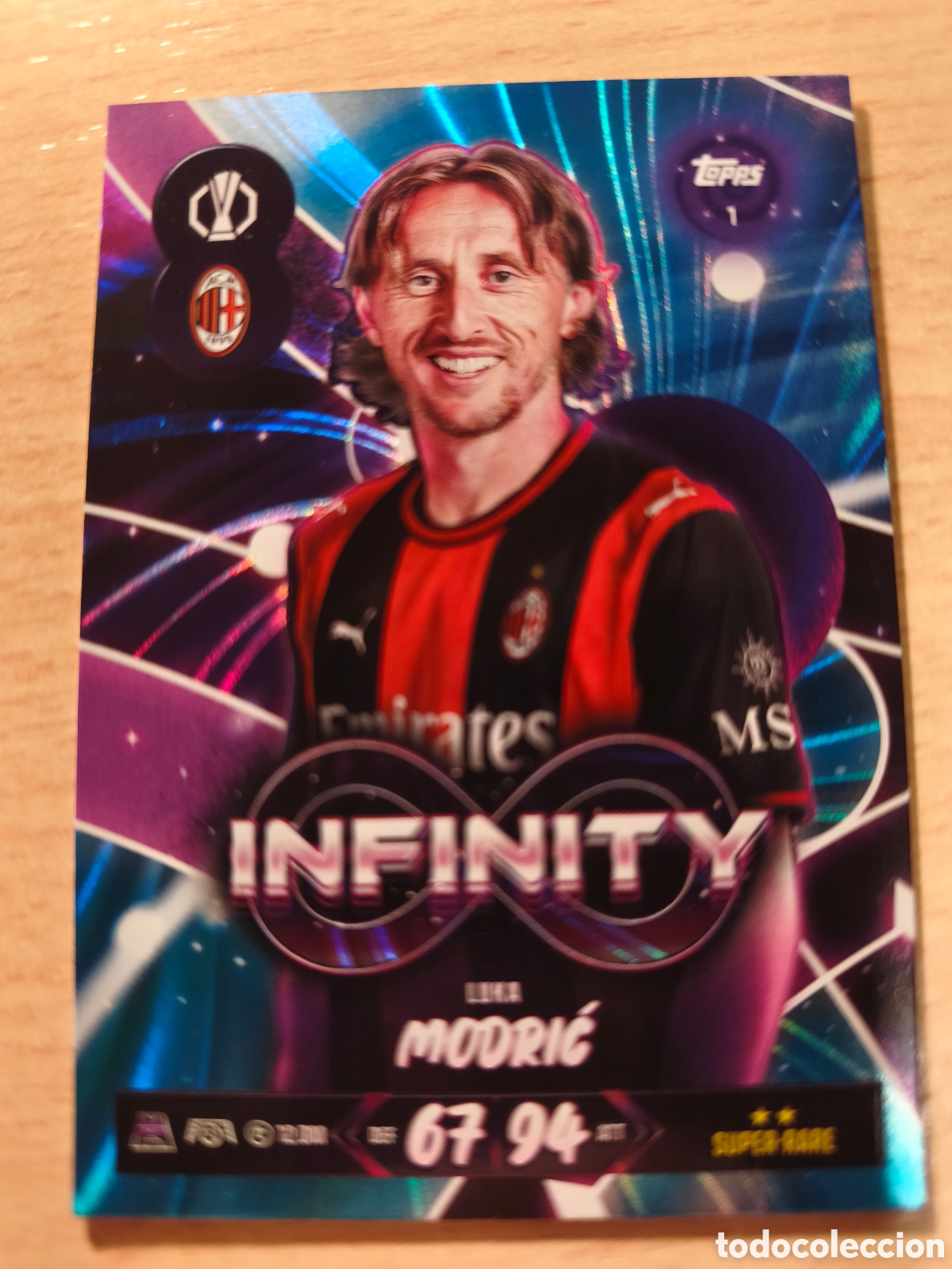 Football Stickers: IN 1 LUKA MODRIC INFINITY MILAN MATCH ATTAX 2026 2027 TOPPS 26 27
